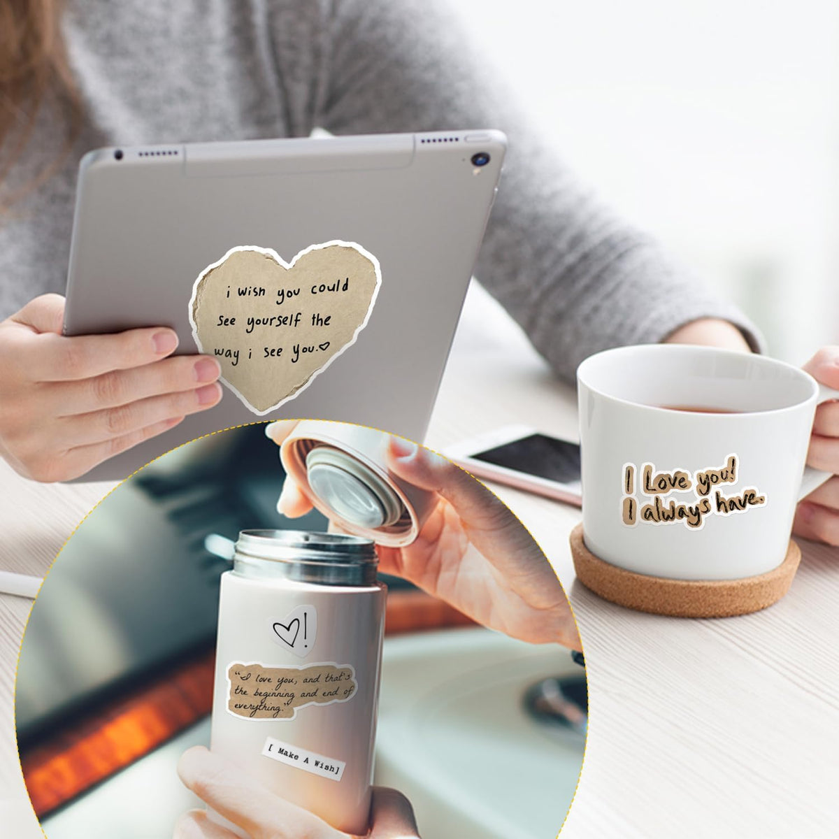 55 PCS Motivational Stickers Inspirational Positive Affirmation for Adults Bulk