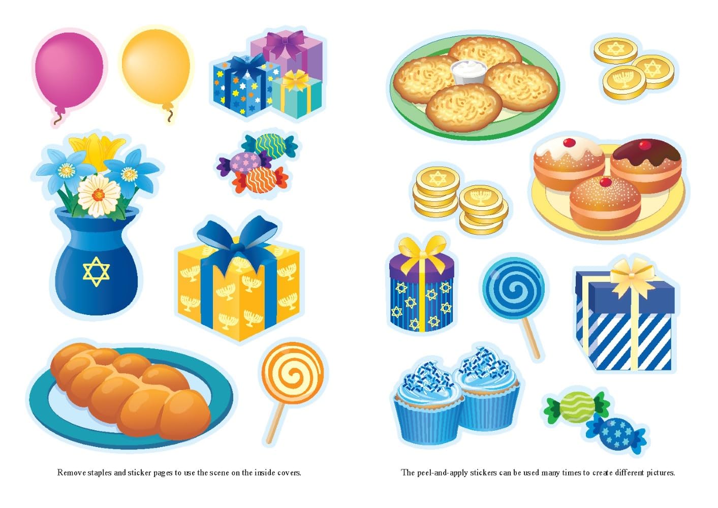 Hanukkah Party Sticker Activity Book (Dover Little Activity Books: Holidays &)