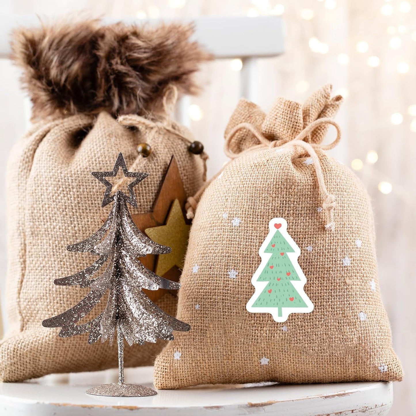 Fancy Land 500 Pcs Christmas Tree Stickers Boho Christmas Holiday Kids Adults Party Decorations