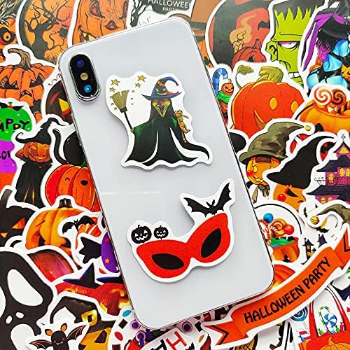 100PCS Non-Repeating Halloween Stickers, Vinyl Waterproof Holiday Stickers