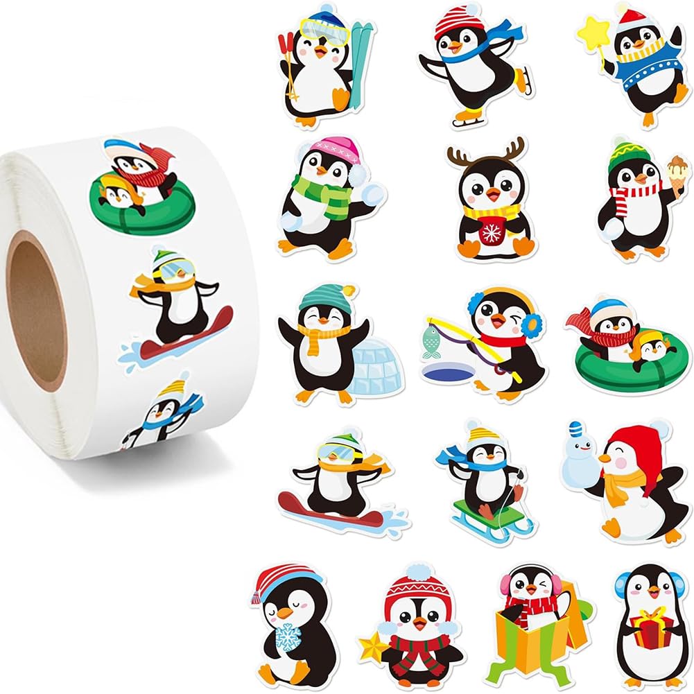 500Pcs Easter Stickers 1.2in Spring Happy Easter Bunny Stickers Roll 9 Designs Waterproof Self-Adhesive Rabbit Sticker for Holiday Party Envelopes Scrapbook Decorations Supplies