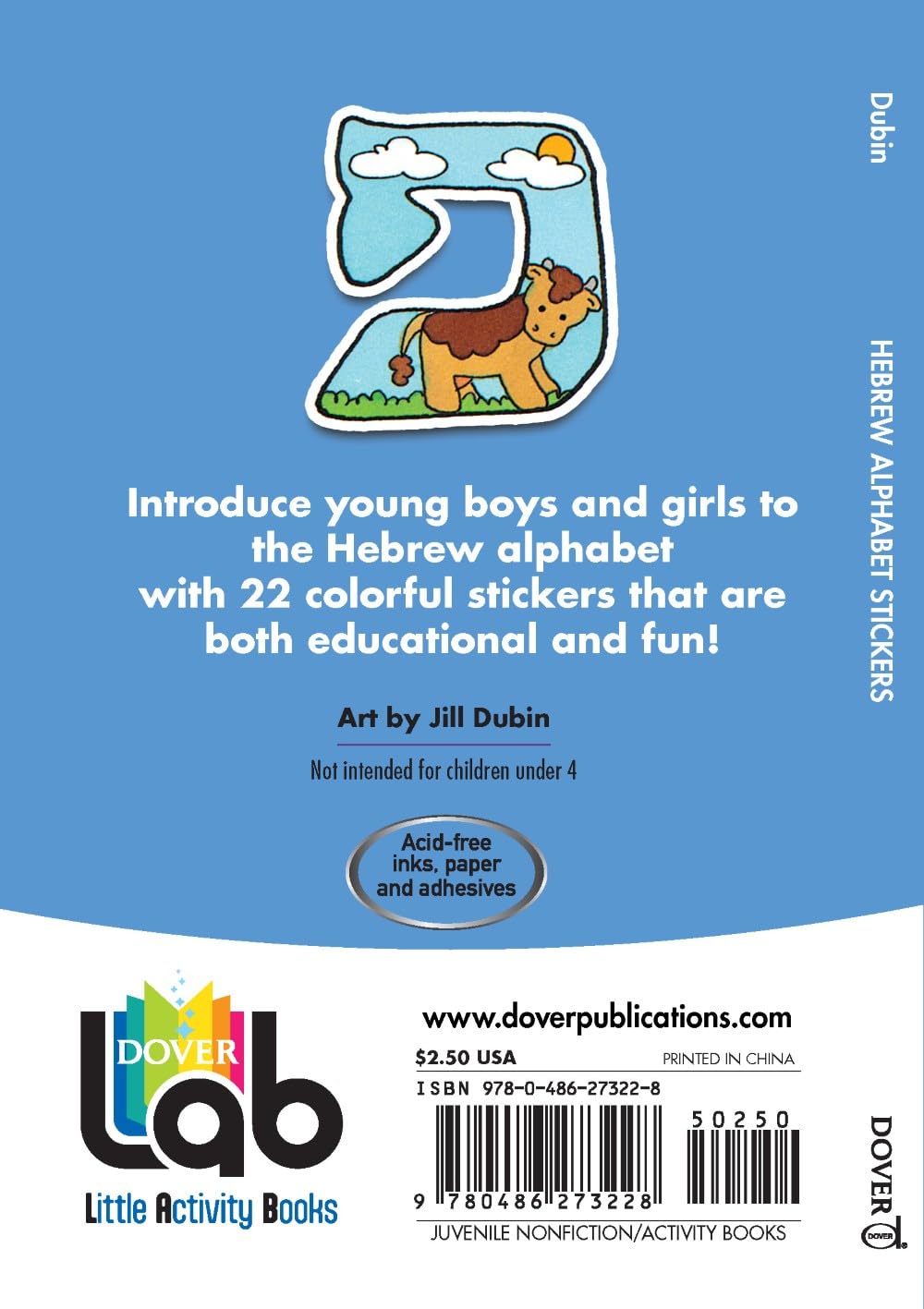 Hebrew Alphabet Stickers (Dover Little Activity Books: Holidays & Celebrations)
