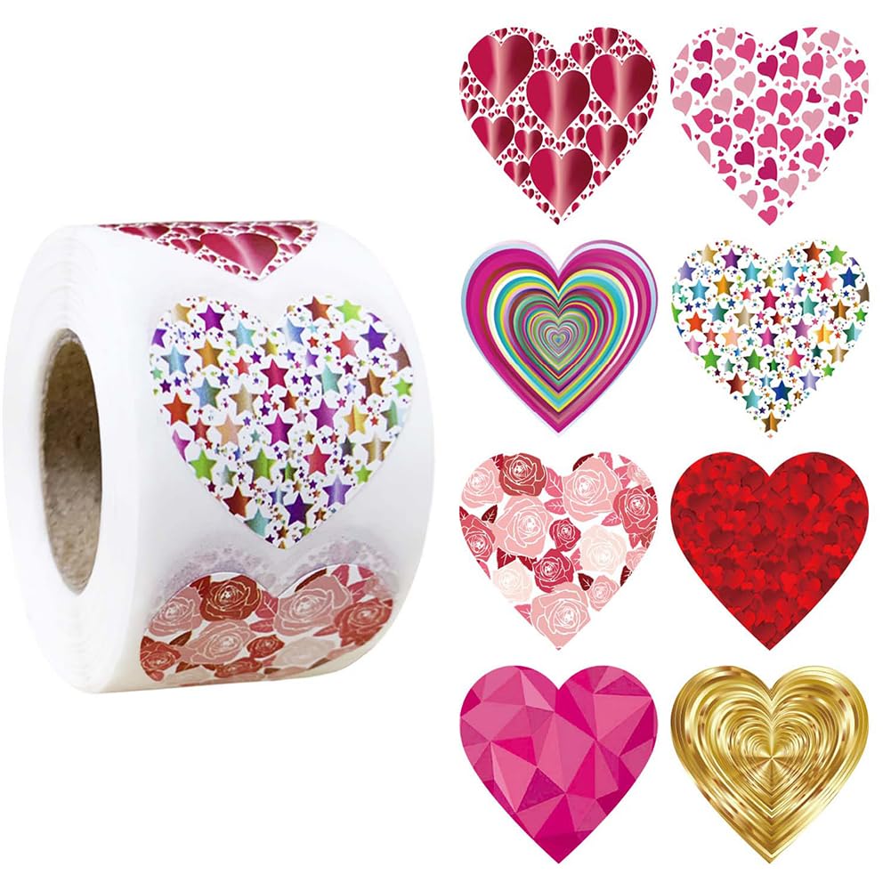 500Pcs Christmas Bauble Stickers Roll 1.2in Winter Xmas Bell Sticker