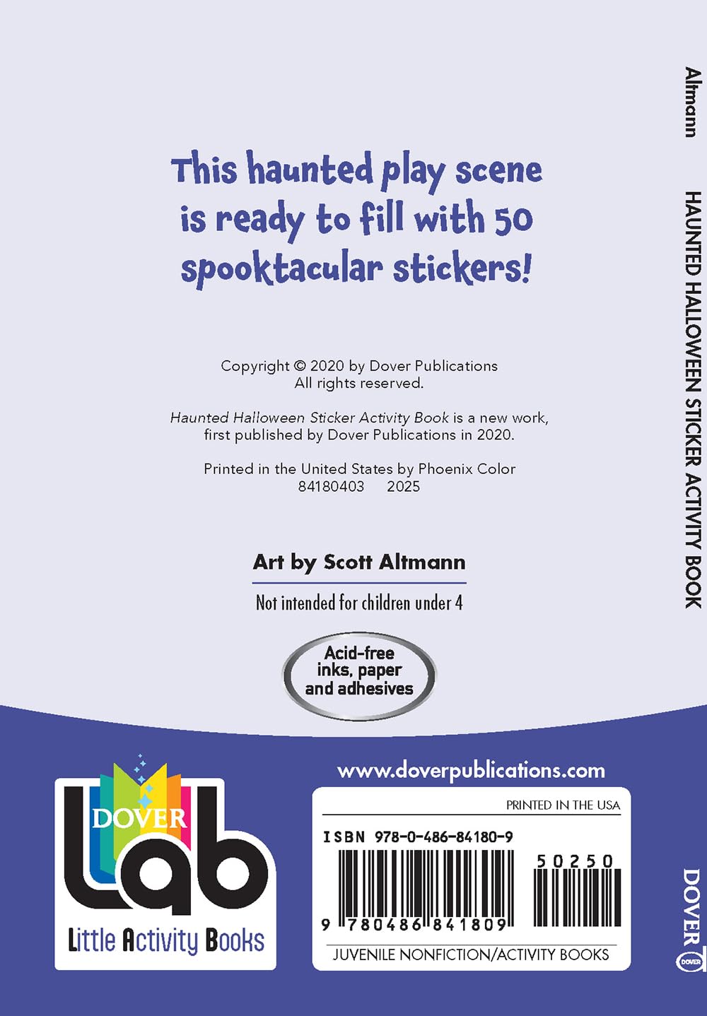 Haunted Halloween Sticker Activity Book (Dover Little Activity Books: Halloween)