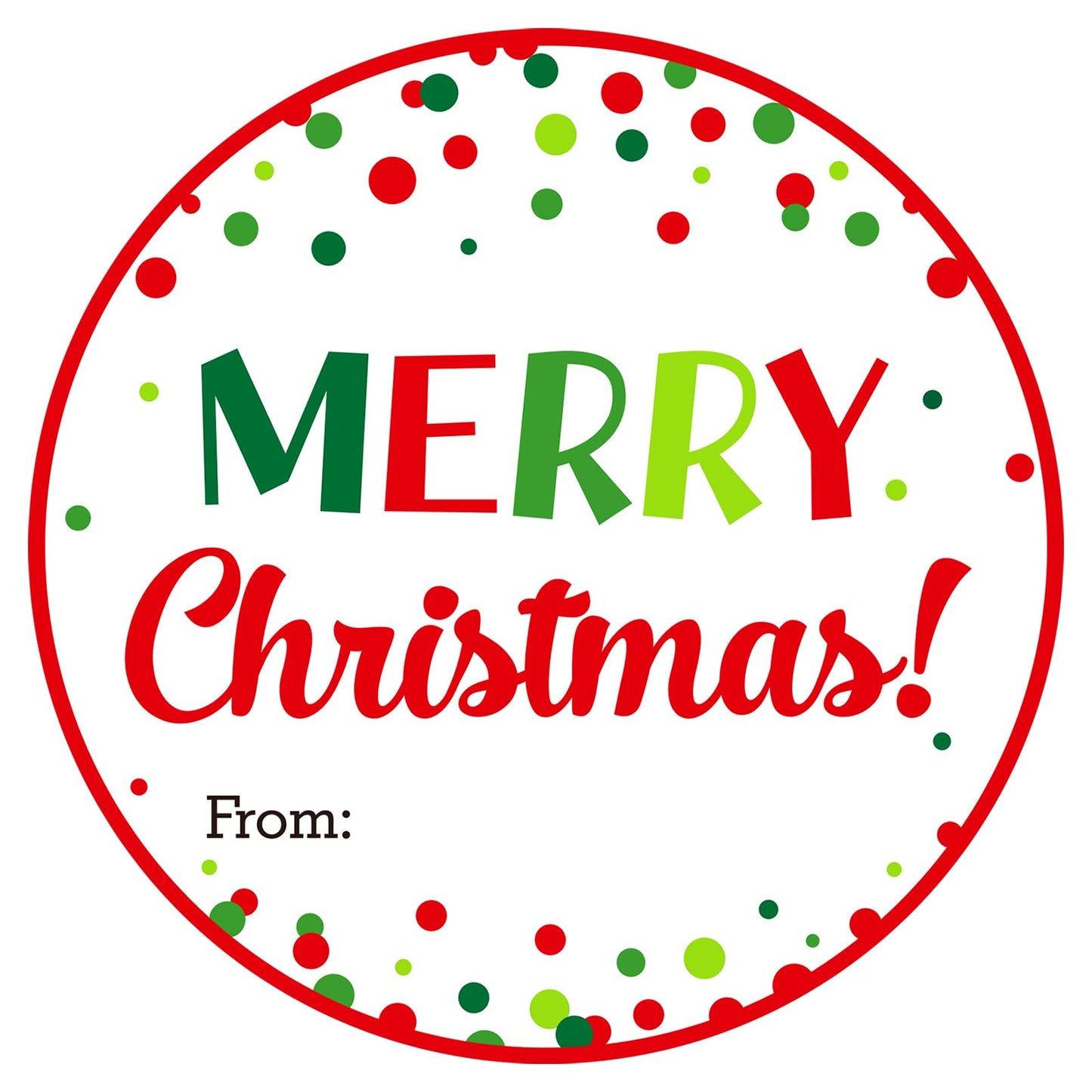 G2PLUS Happy Holiday Stickers - 120 Pcs Christmas Holiday Stickers, 2'' Round Xmas Holly Berry Labels Winter Seasonal Envelopes Seals