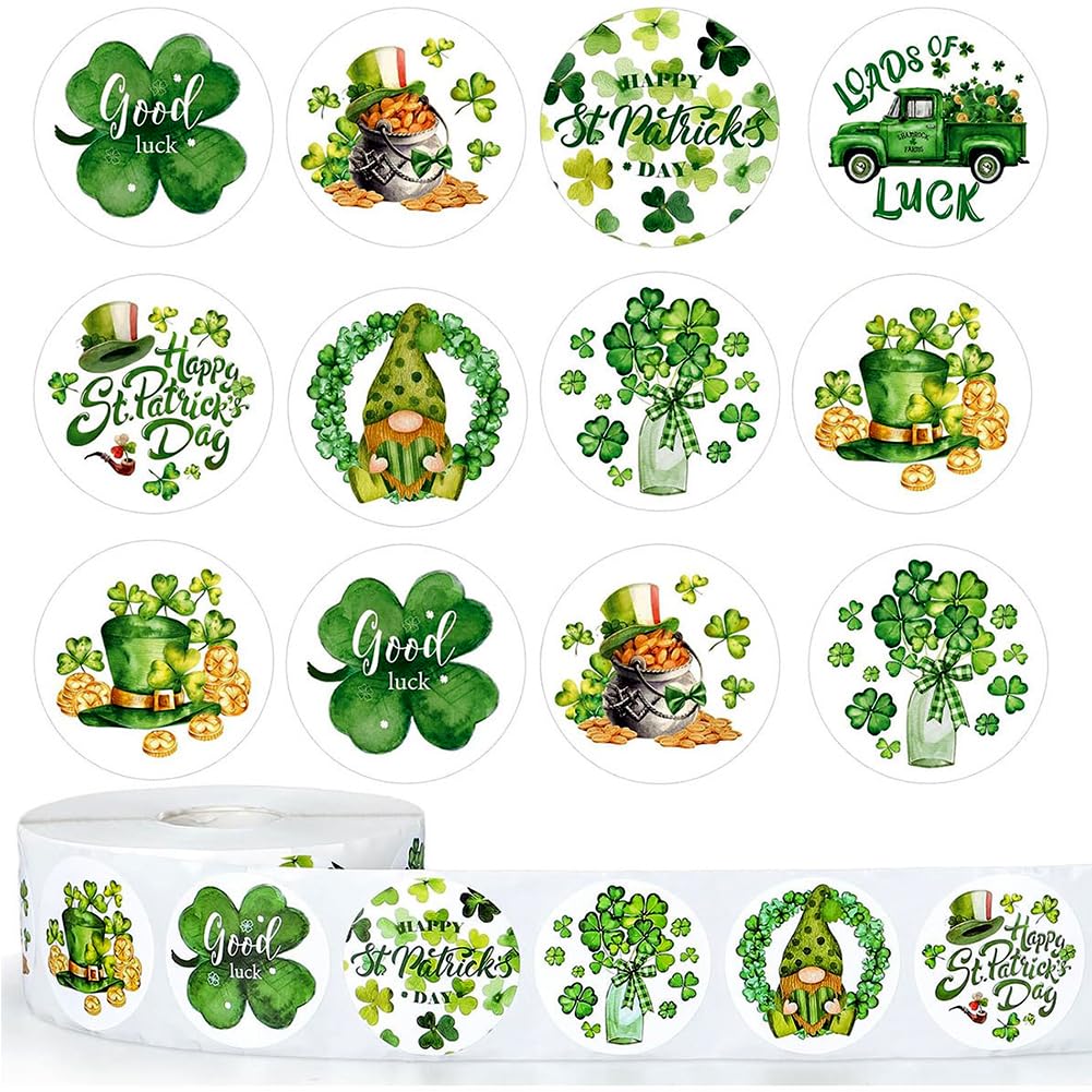 500Pcs Easter Stickers 1.2in Spring Happy Easter Bunny Stickers Roll 9 Designs Waterproof Self-Adhesive Rabbit Sticker for Holiday Party Envelopes Scrapbook Decorations Supplies