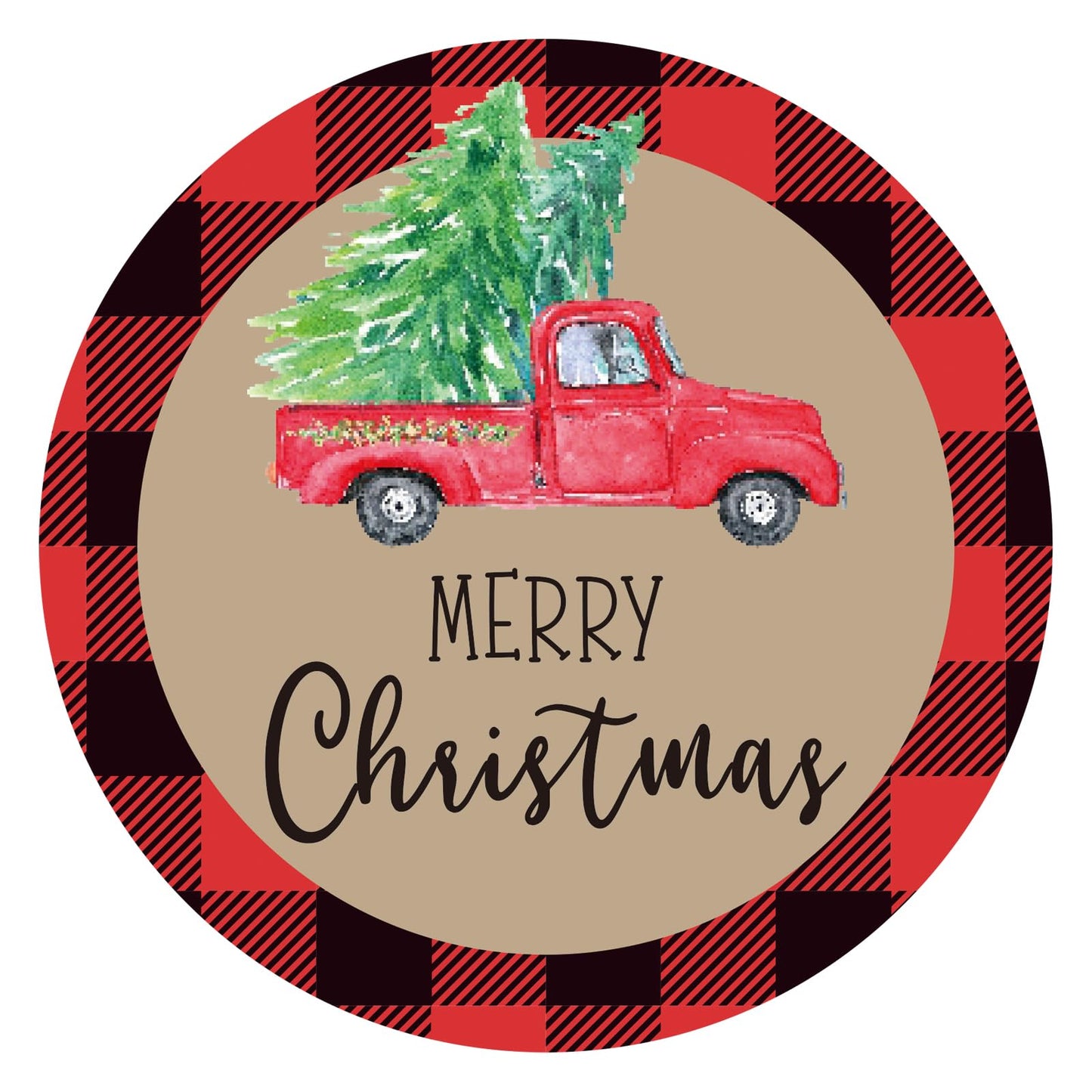 G2PLUS Happy Holiday Stickers - 120 Pcs Christmas Holiday Stickers, 2'' Round Xmas Holly Berry Labels Winter Seasonal Envelopes Seals