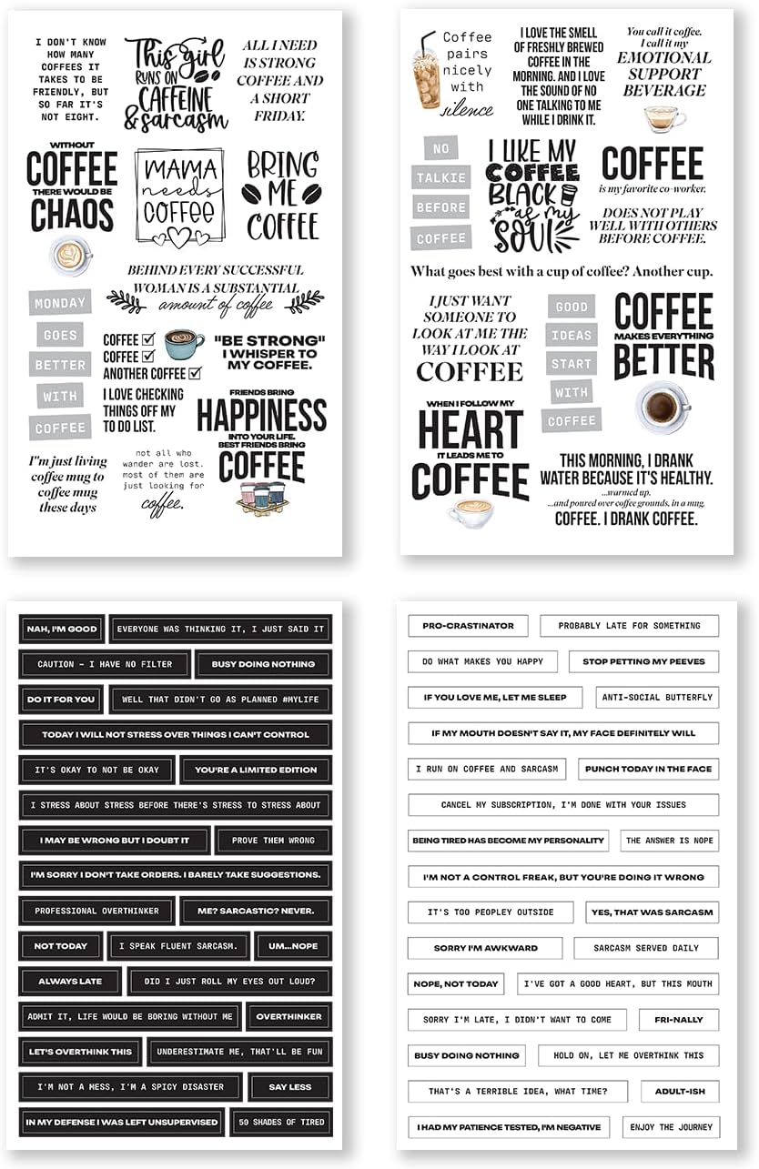 There is a Quote for that – Funny, Witty & Inspirational Planner Sticker Book for Adults – Bold Typography Stickers for Journals, Scrapbooks, and Bullet Planning