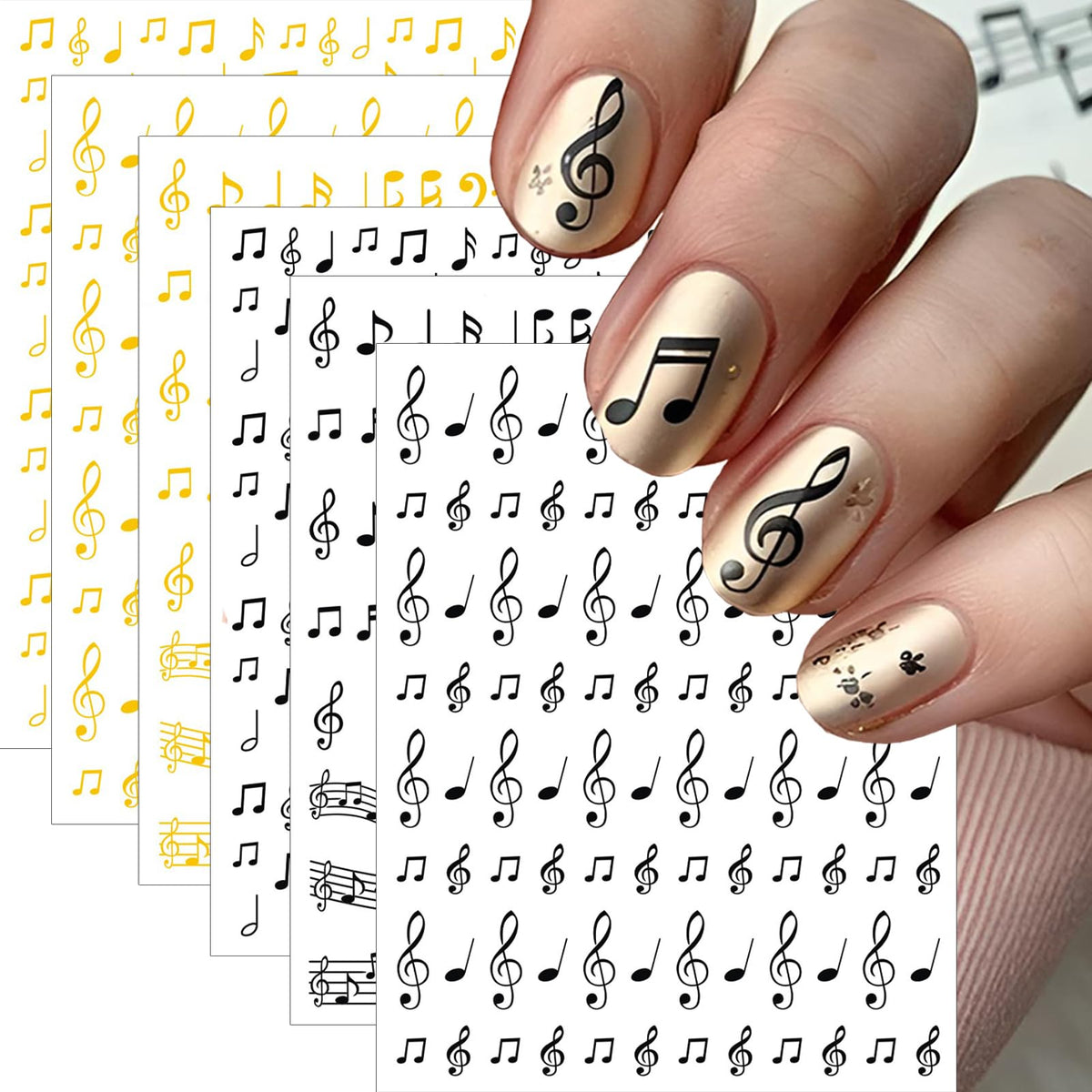 4 Sheets Thanksgiving Nail Stickers, Fun Party Props Dessert Turkey Decals