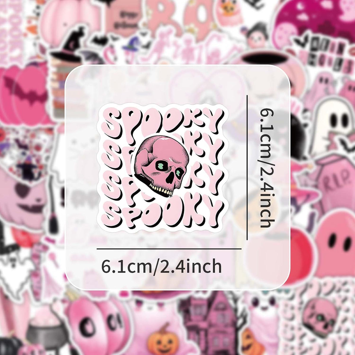 Pink Halloween Stickers Pinkoween Party Favors for Girls