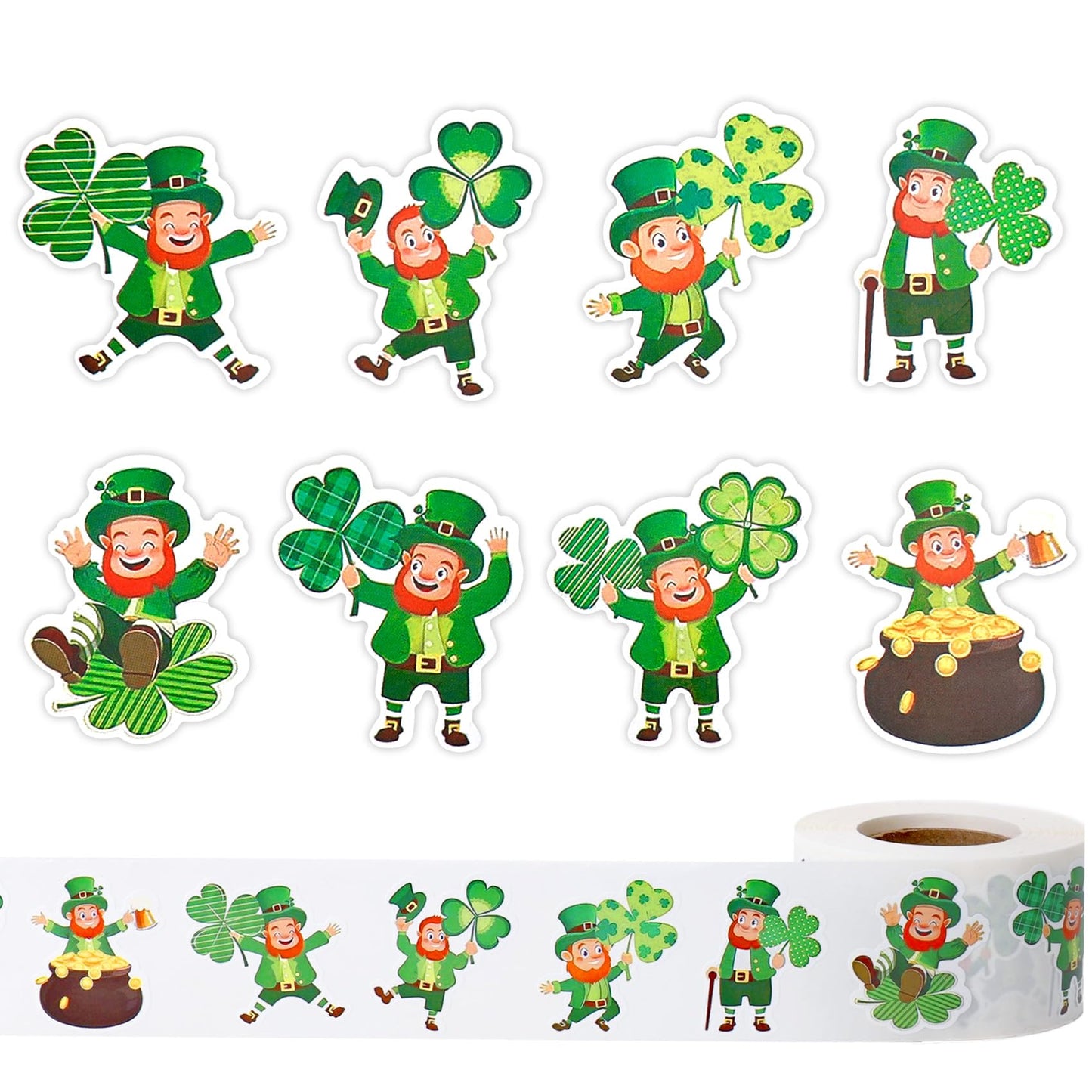 Halloween Stickers for Adults, 500PCS Round Happy Halloween Roll, Self Adhesive Spider Pumpkin Bat Seals Label Sticker Decals for Cards Gift Envelopes Crafts Holiday Halloween Party Favors Decorations