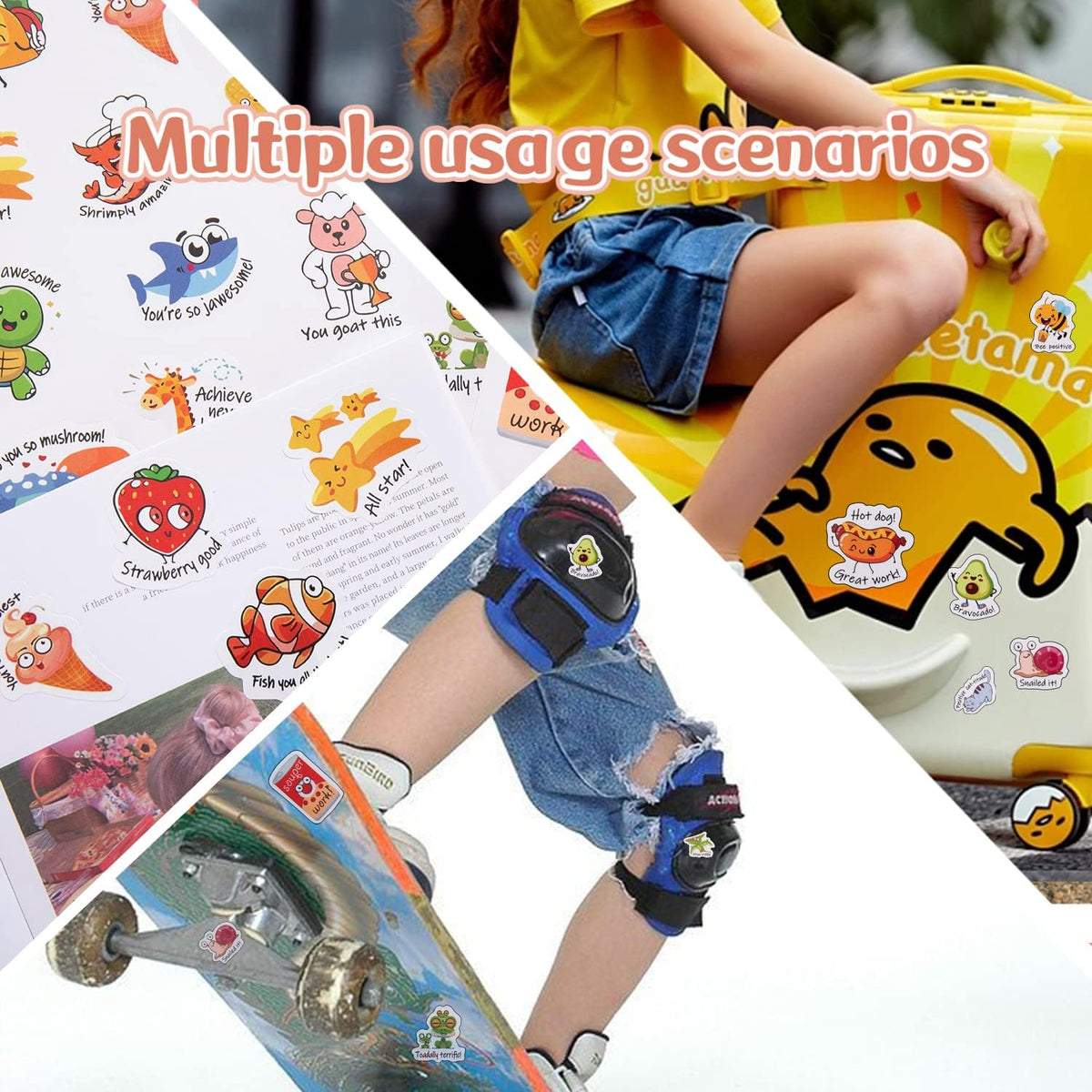 Wakawaga 800pcsTeacher Classroom Motivational Stickers for Kids Students