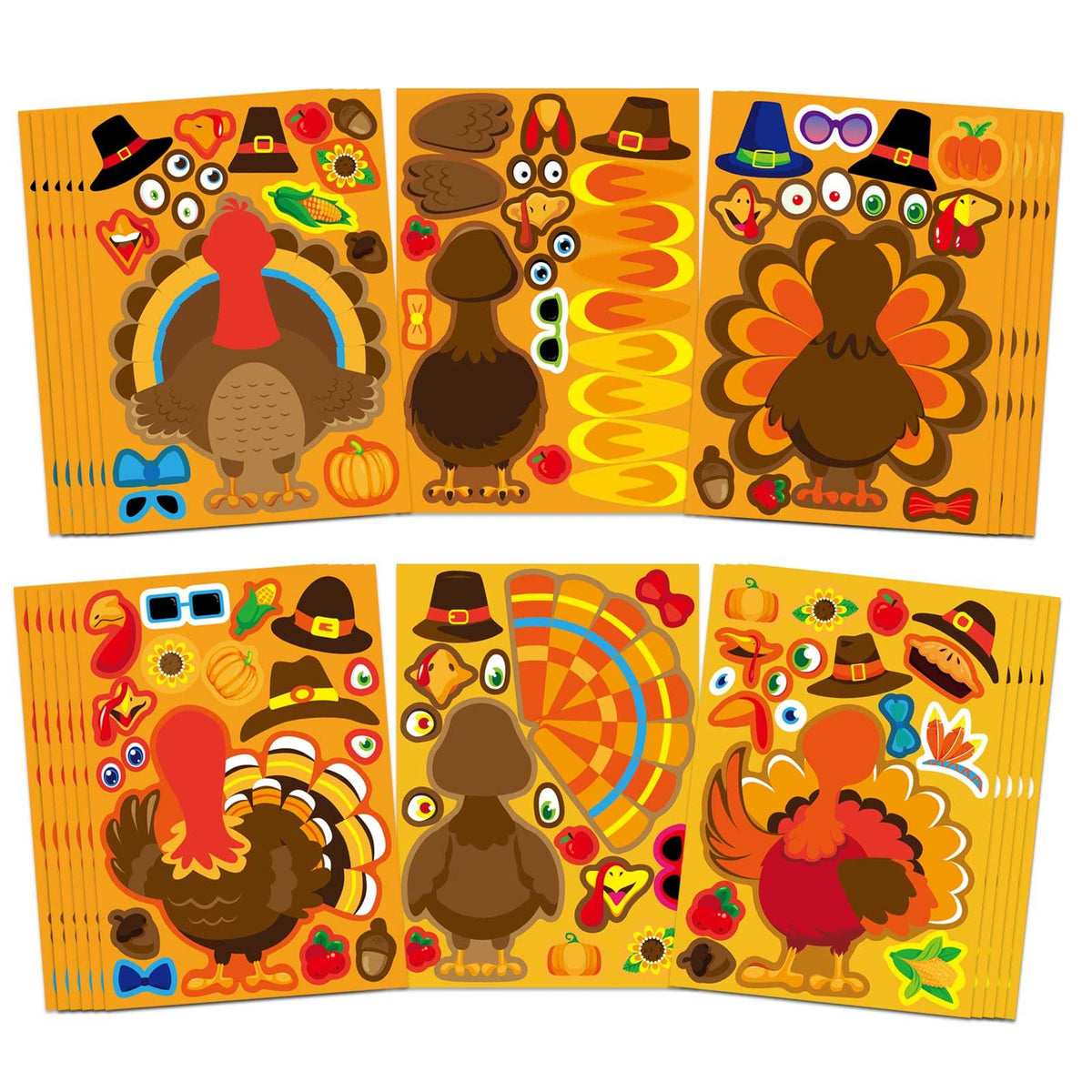 Christmas Stickers, Make a Face Stickers, Make Your Own Christmas Stickers