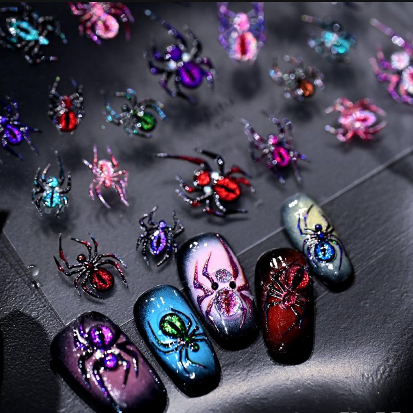 Maple Nail Stickers Leaf Mushroom Nail Decals 3D Self-Adhesive Boots Envelope Nails Designs 5D Embossed Animals Plants Insects Nails Supplies for Women Holiday DIY Manicure 1 Sheet