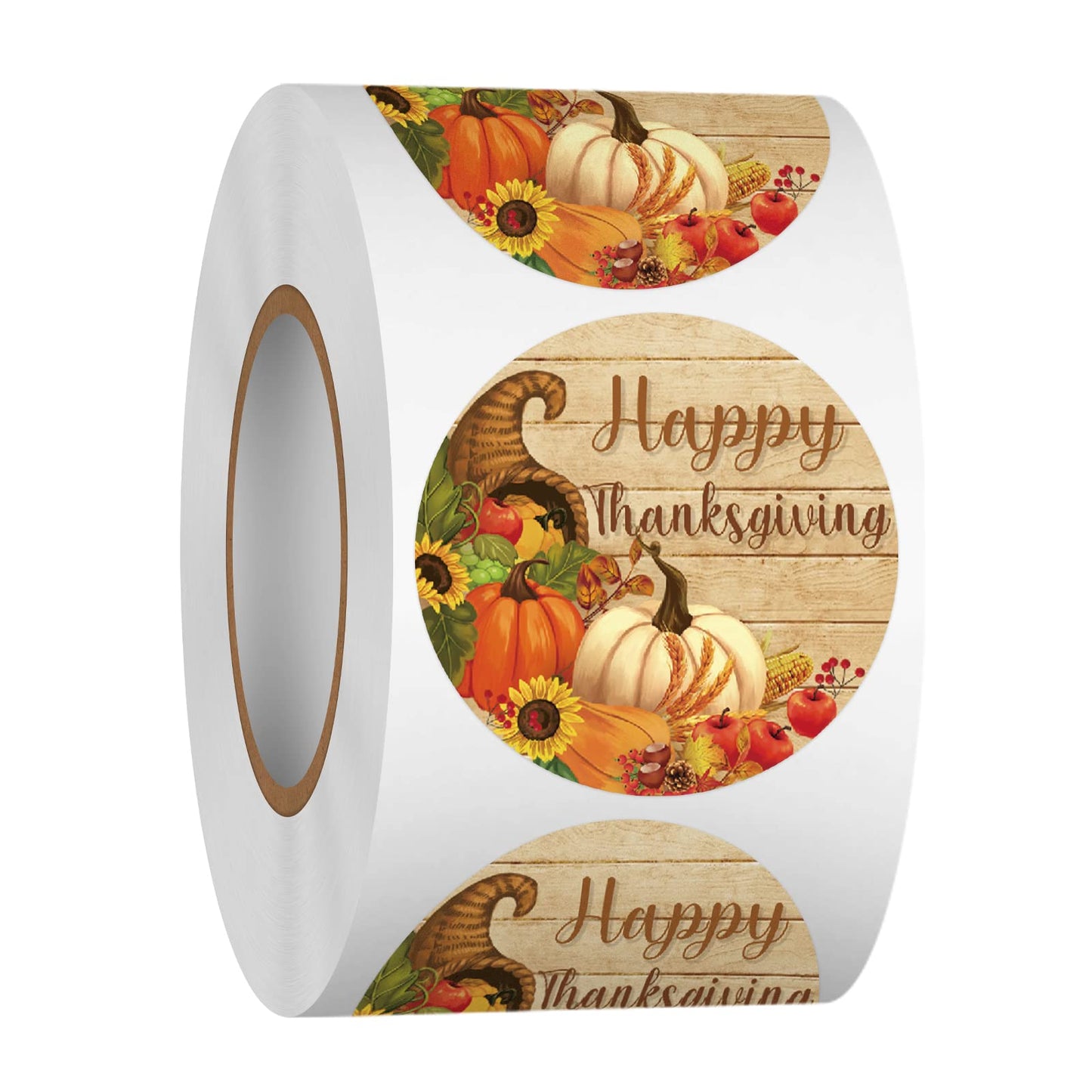 Heyfibro 500 Pcs 1.5 Inch Happy Holidays Stickers Christmas Sticker Roll for Envelopes,Gift Packing,Cards,Party Supplies (Snowflake)