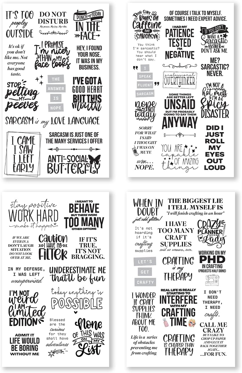 There is a Quote for that – Funny, Witty & Inspirational Planner Sticker Book for Adults – Bold Typography Stickers for Journals, Scrapbooks, and Bullet Planning