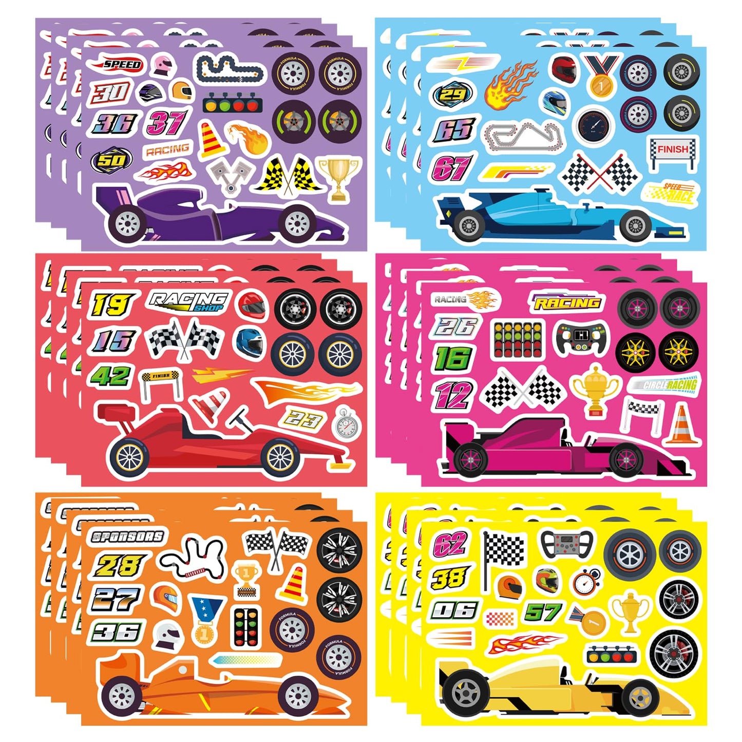 24 Sheets Summer Stickers for Kids, Hawaii Tropical Pool Beach Sticker