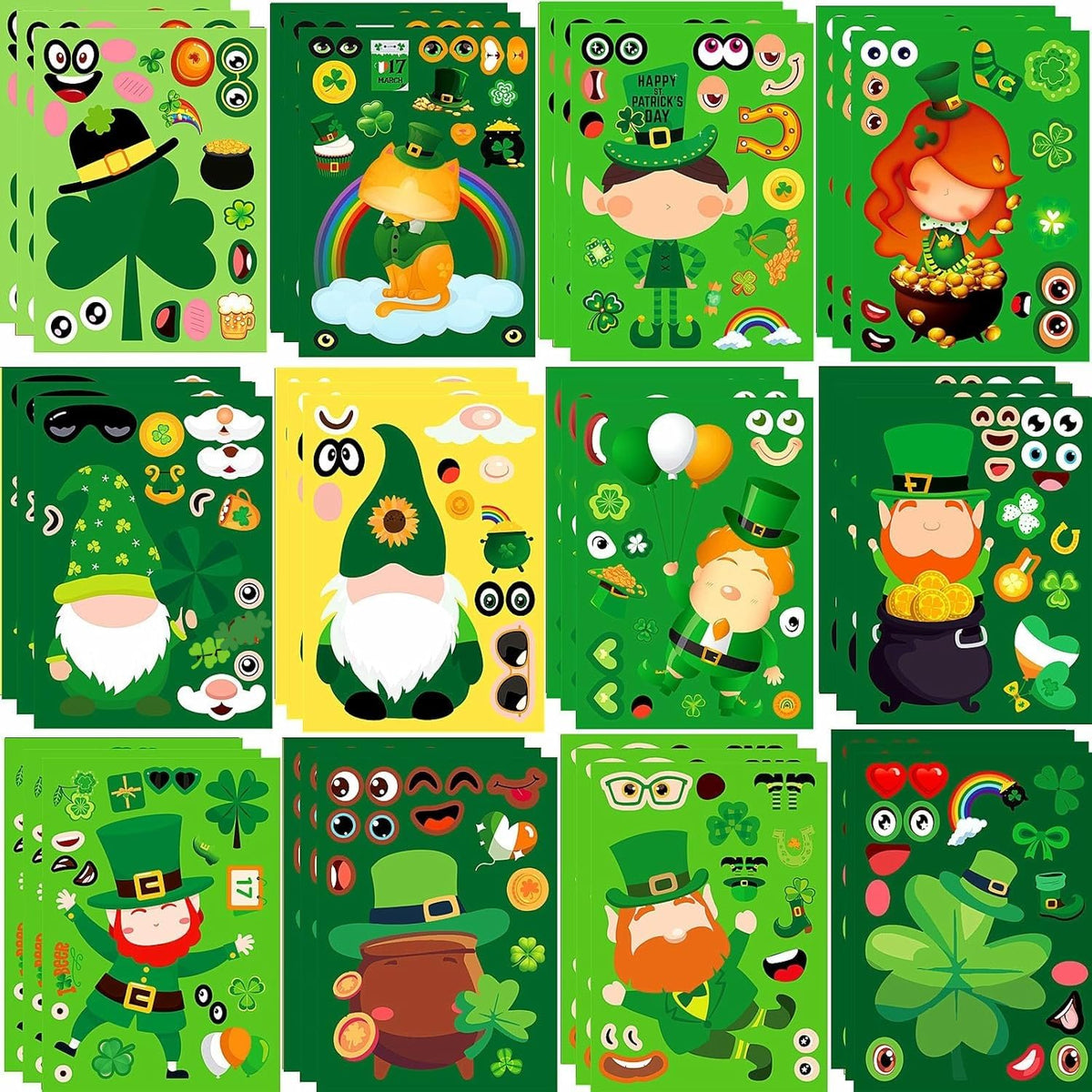 100 Sheets Christmas Stickers for Crafts, 1200+PCS Holiday Stickers for Christmas Decoration Party Favors Stocking Stuffers Wrapping Paper
