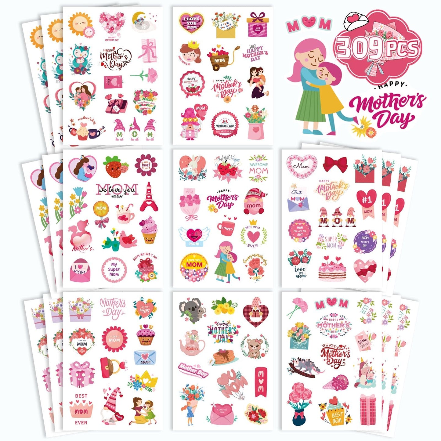 24 Sheets Summer Pool Beach Stickers Luau Hawaii Sun Stickers Beach Watermelon Beer Ice Cream Pineapple Sticker for Hawaii Tropical Party Decoration Sticker Summer Holiday Party Favors