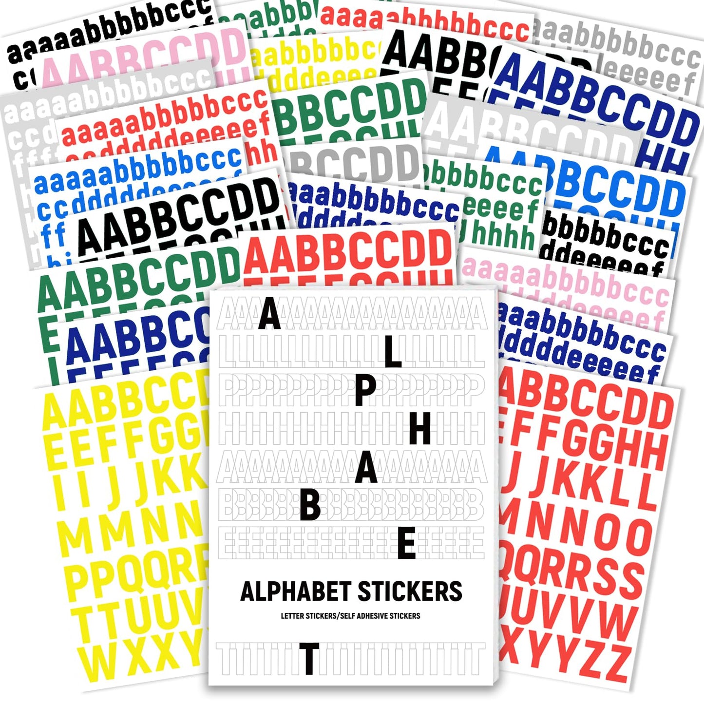 PRSTINCOL 2346PCS Quote Stickers,48 Sheets Scrapbook Supplies Kit Word Stickers for Journaling, Card Making, Vision Board Supplies for Adults Crafting