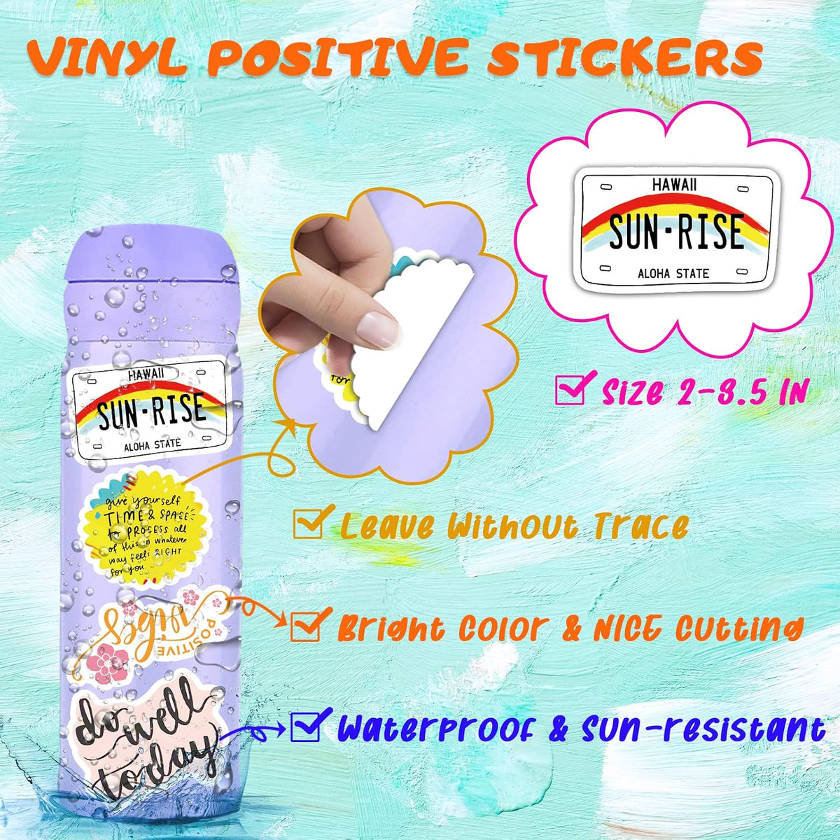 300PCS Motivational Stickers, Inspirational Words Decals