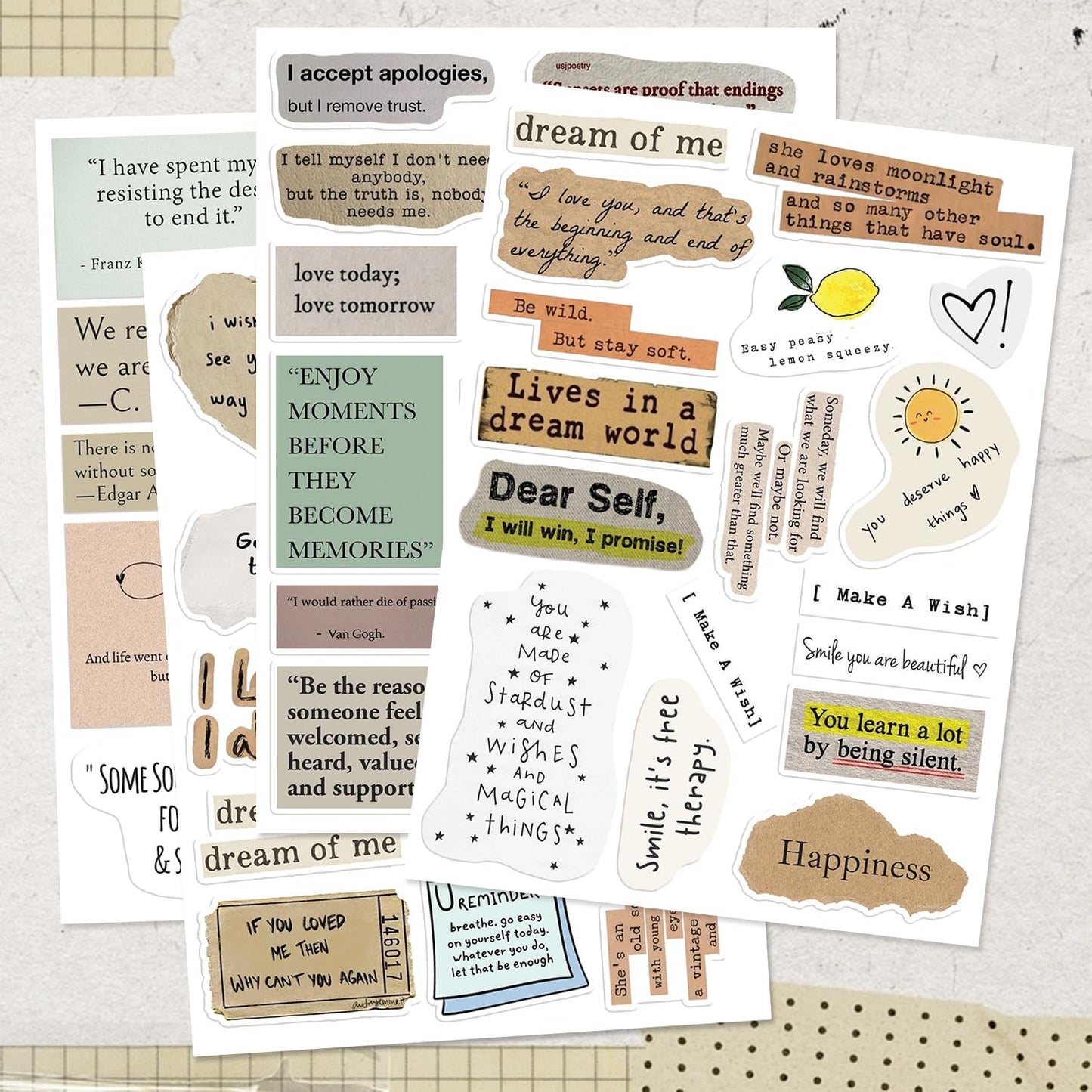 55 PCS Motivational Stickers Inspirational Positive Affirmation for Adults Bulk