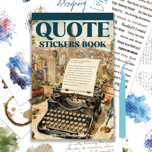 3000+ Pcs Inspirational Quote Pre-Cut Stickers Junk Journal Supplies