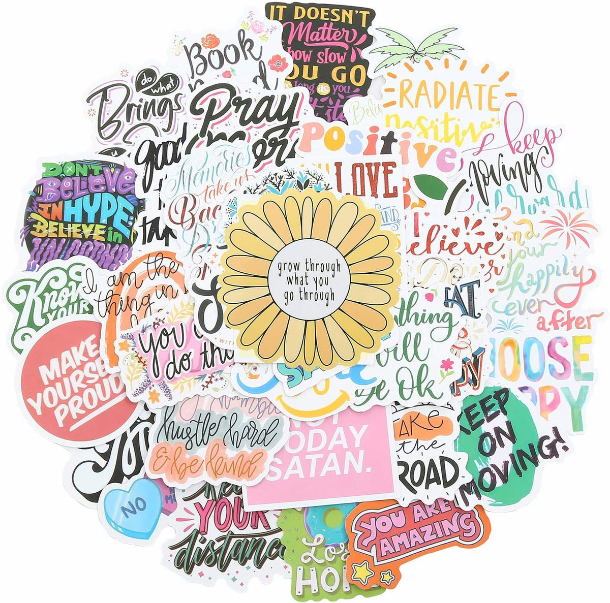 200pcs Motivational Quote Stickers for Women Adults Students Teens