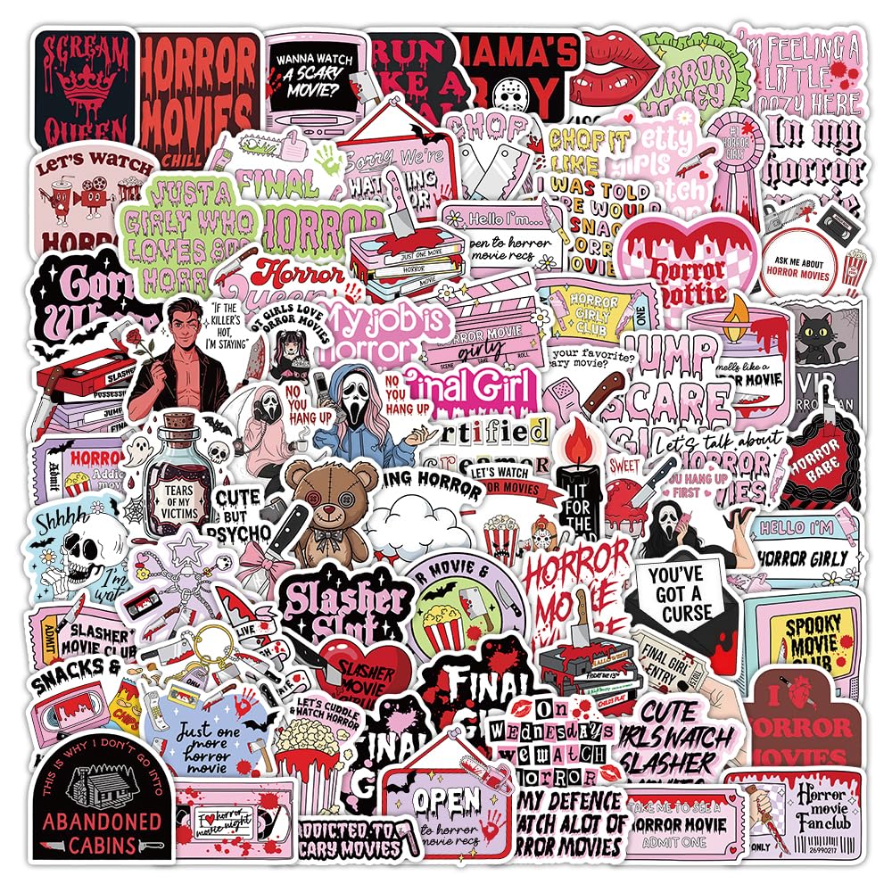 107Pcs Christmas Bookish Stickers Pack, Xmas Waterproof Vinyl Holiday Decals for Kindle, Water Bottles, Laptop, Cards, Scrapbook, Journal, Reading Gifts, Book Lover Gifts, Christmas Party Favors