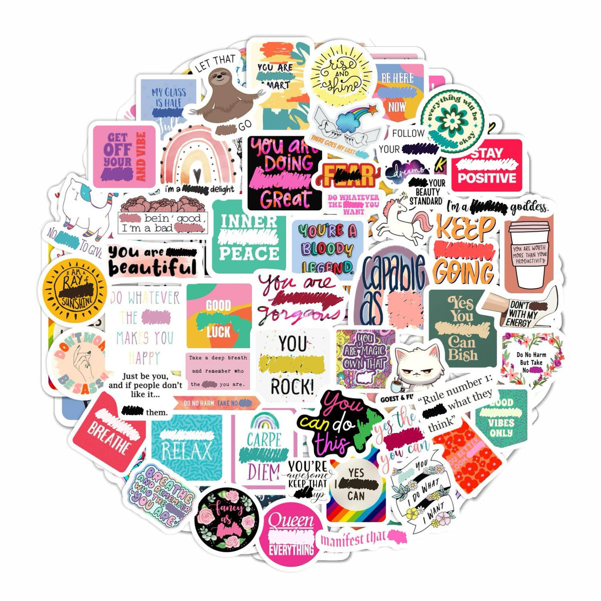 Nature Stickers - Flowers, Mushrooms, Leaves, Plants, Insects & Bugs Stickers, Nature Party Decoration & Favors, Gifts for Women & Men