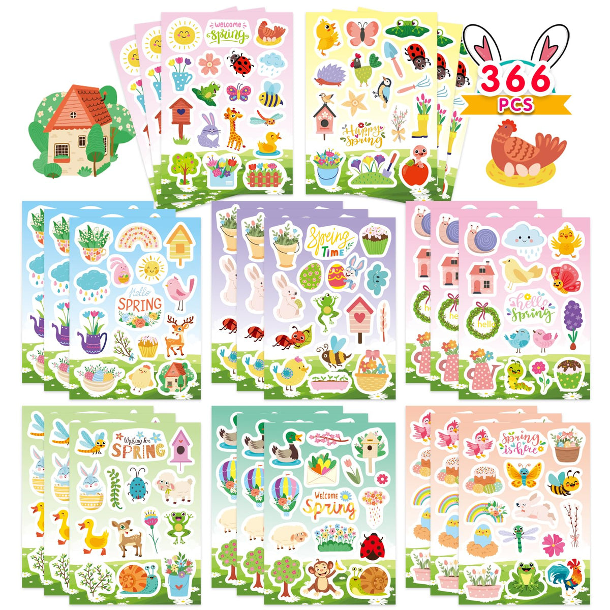 24 Sheets Summer Pool Beach Stickers Luau Hawaii Sun Stickers Beach Watermelon Beer Ice Cream Pineapple Sticker for Hawaii Tropical Party Decoration Sticker Summer Holiday Party Favors