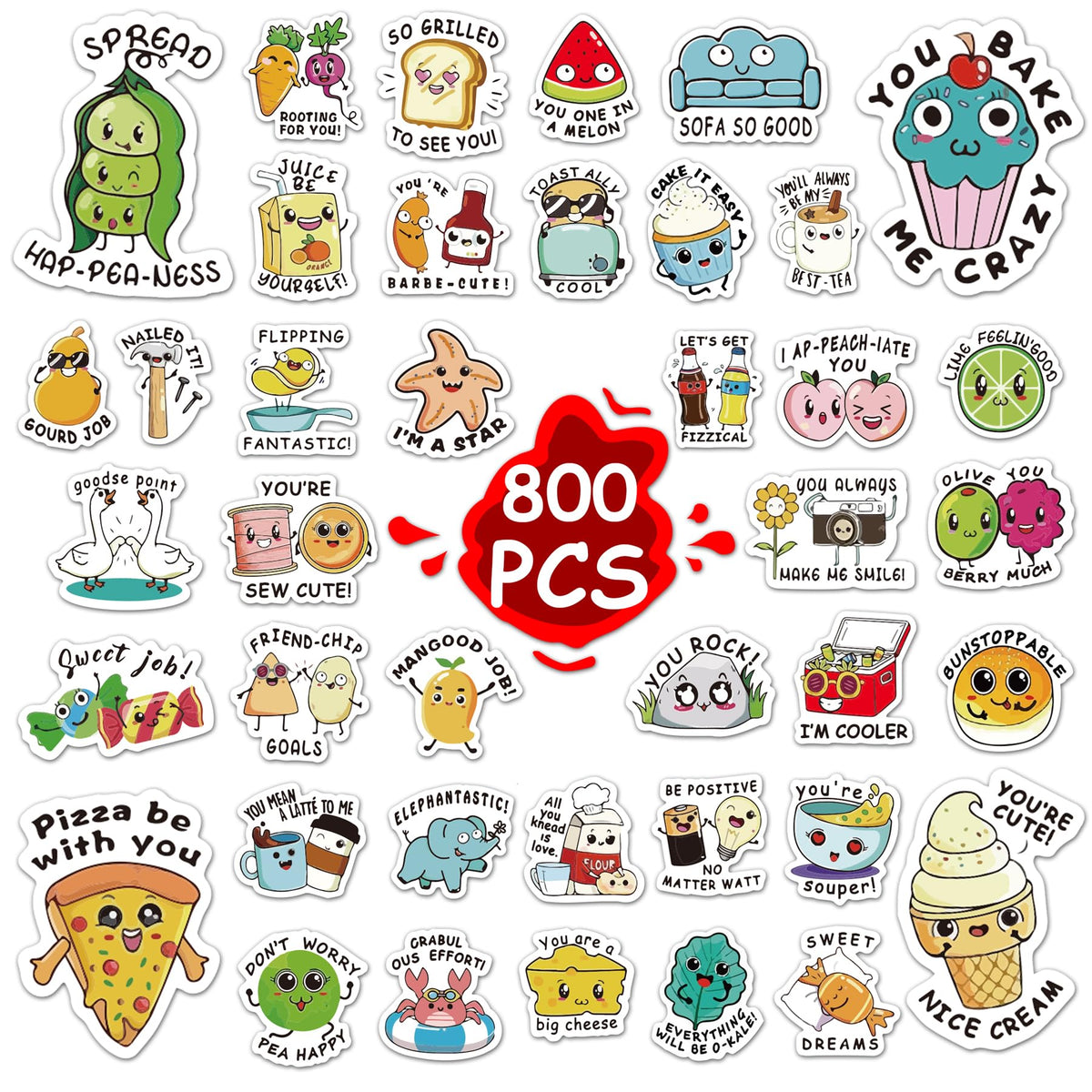 Wakawaga 800pcsTeacher Classroom Motivational Stickers for Kids Students