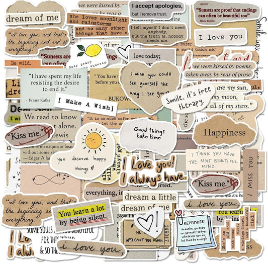 55 PCS Motivational Stickers Inspirational Positive Affirmation for Adults Bulk