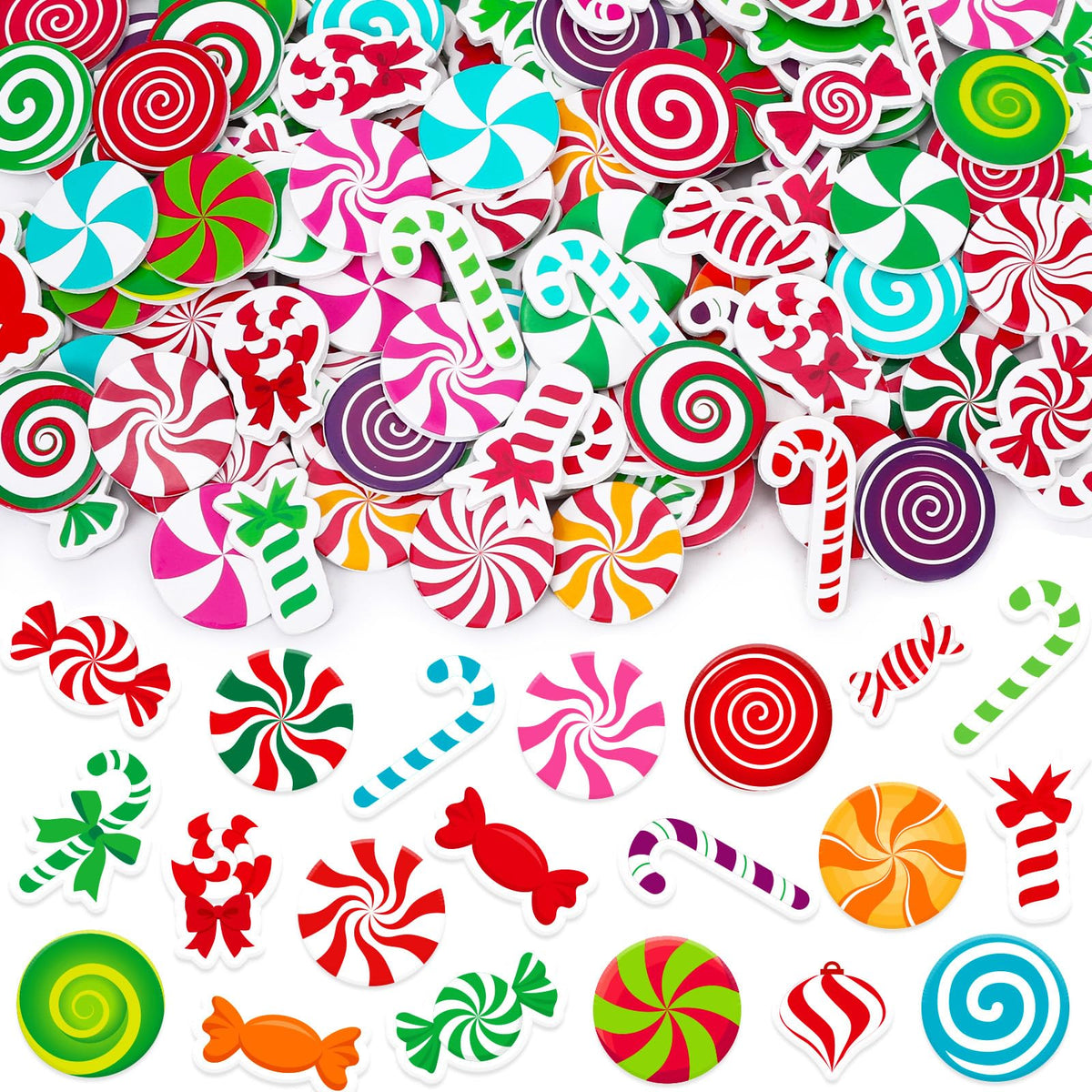 JULBEAR 300Pcs Fall Leaf Foam Stickers for Kids Autumn Thanksgiving Crafts