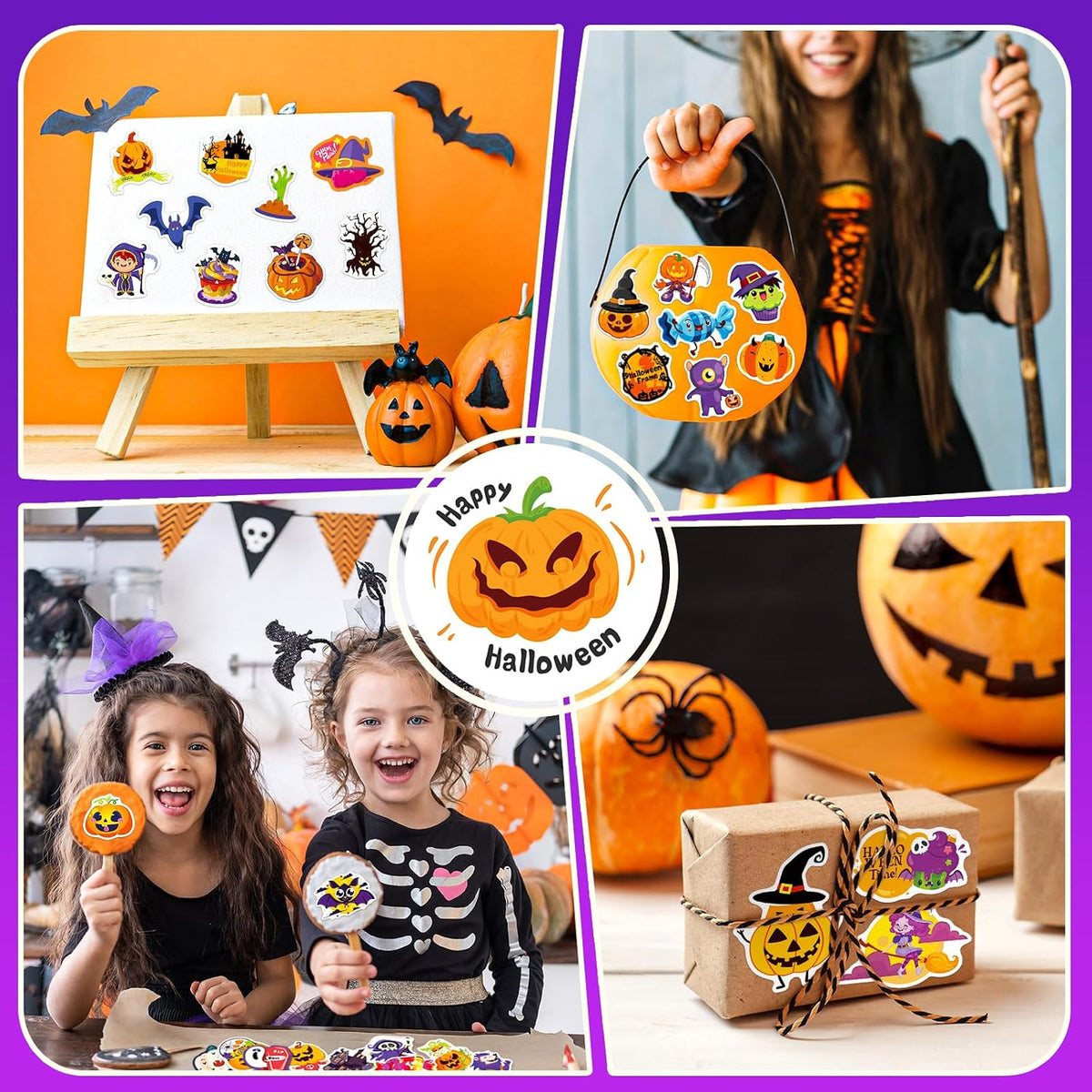 300PCS Halloween Stickers for Kids, Vinyl Holiday Decals