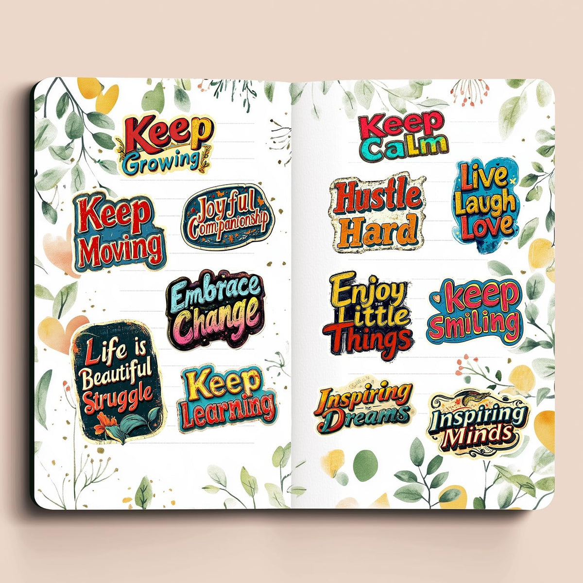 PARTH IMPEX 310 PCS Motivational Quote Stickers, Inspirational Decals