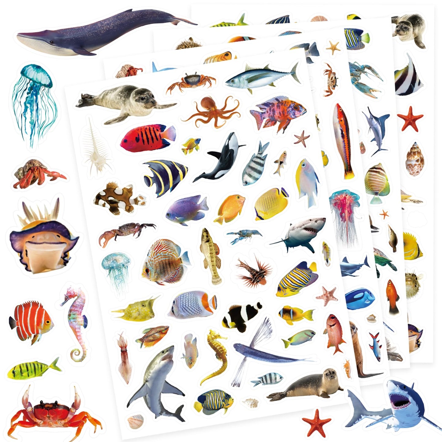 Pet Animals Stickers 660 Count Dog Cat Animal Pet Rabbit Parrot Fish Bird Reptiles Stickers Party Favors Gifts Sticky Decor for Scrapbook Calendar Planner Gift Wrap Decor