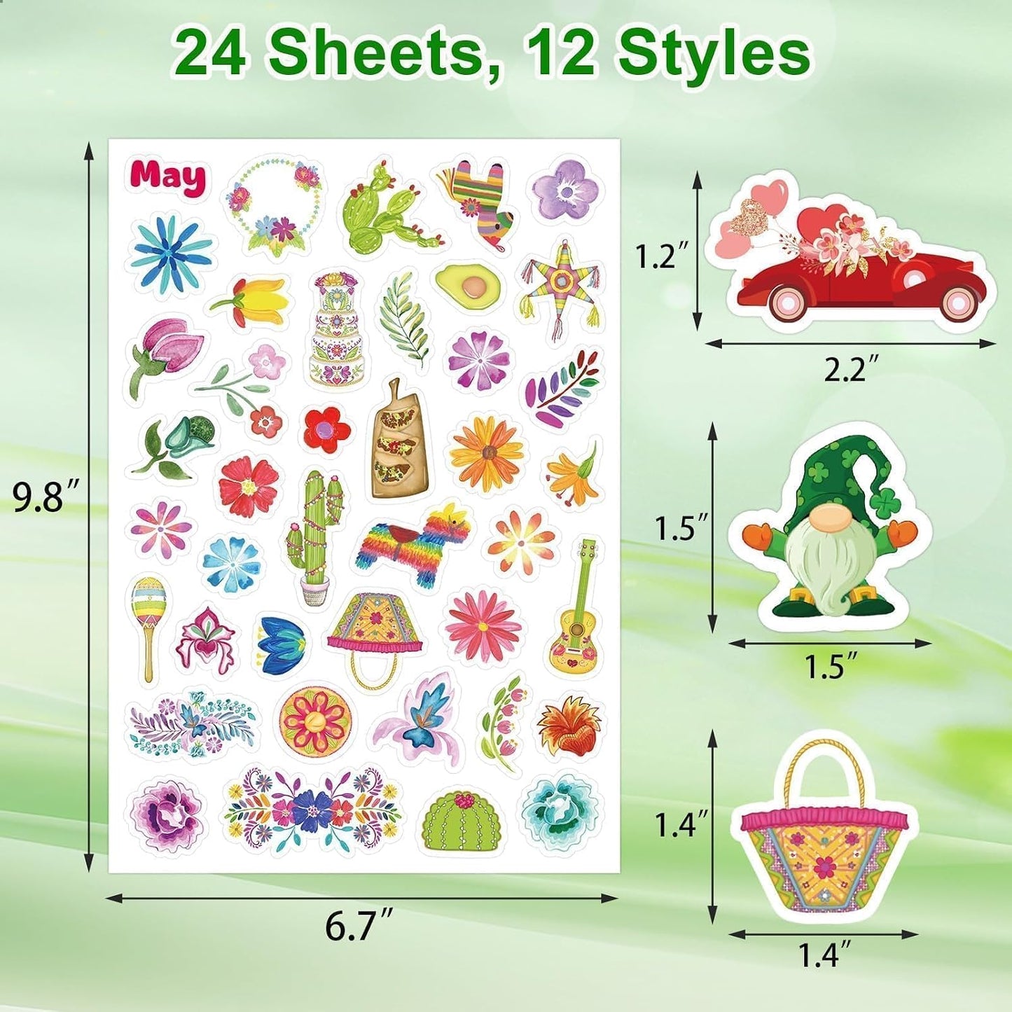 Fancy Land Holiday Stickers Assortment 800 Seasonal Stickers for Kids