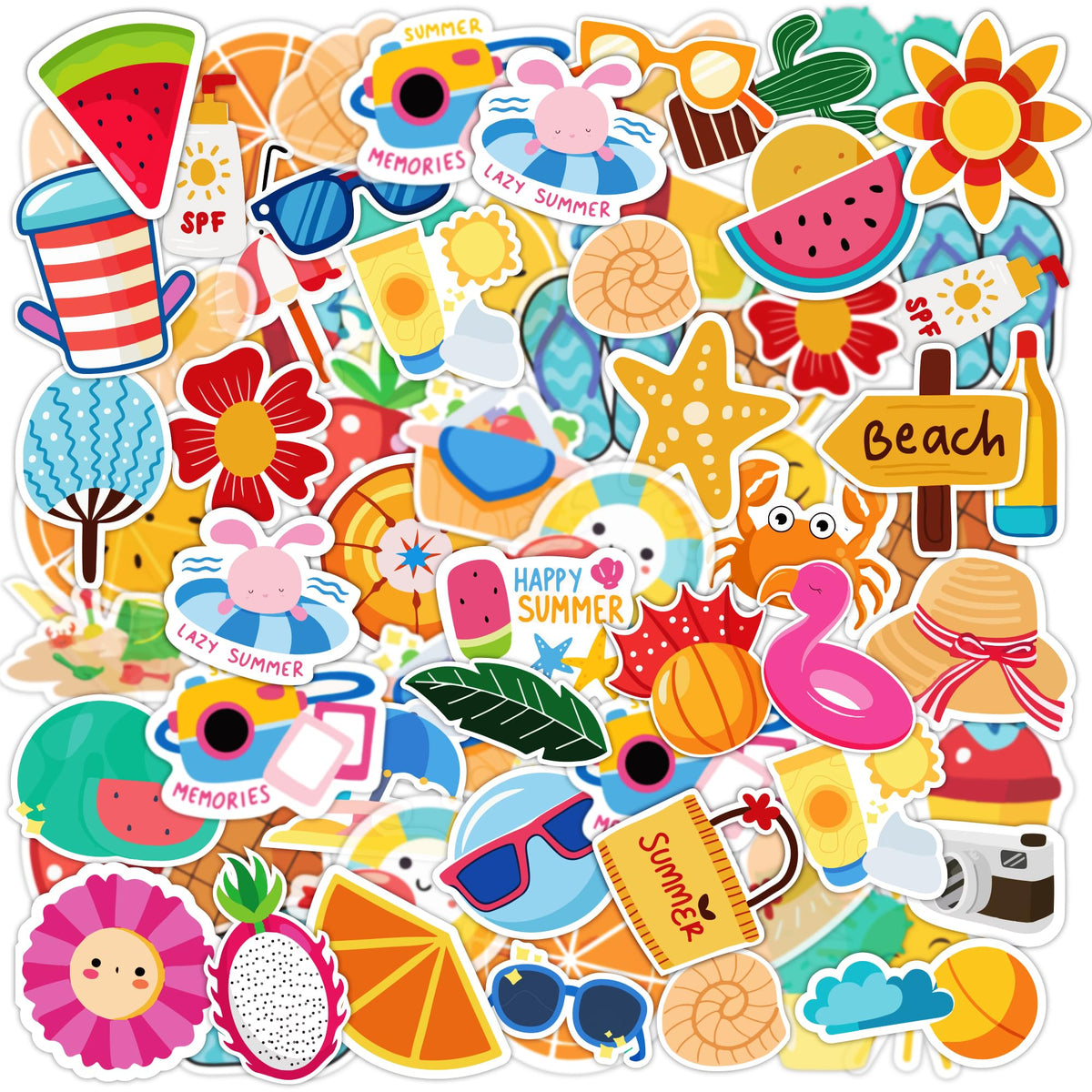 OHOME Winter Stickers | 100 PCS Snowflake Stickers for Kids - Vinyl Winter Games Toys Gifts Activities Party Favors Supplies - Snowman Crafts Bulk for Classroom Home