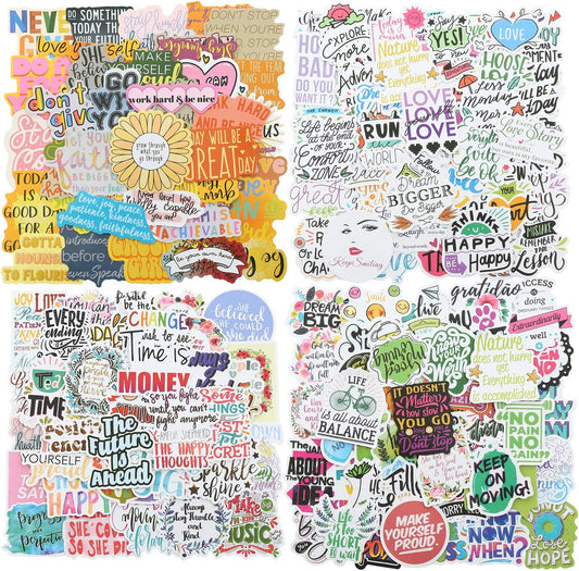 200pcs Motivational Quote Stickers for Women Adults Students Teens