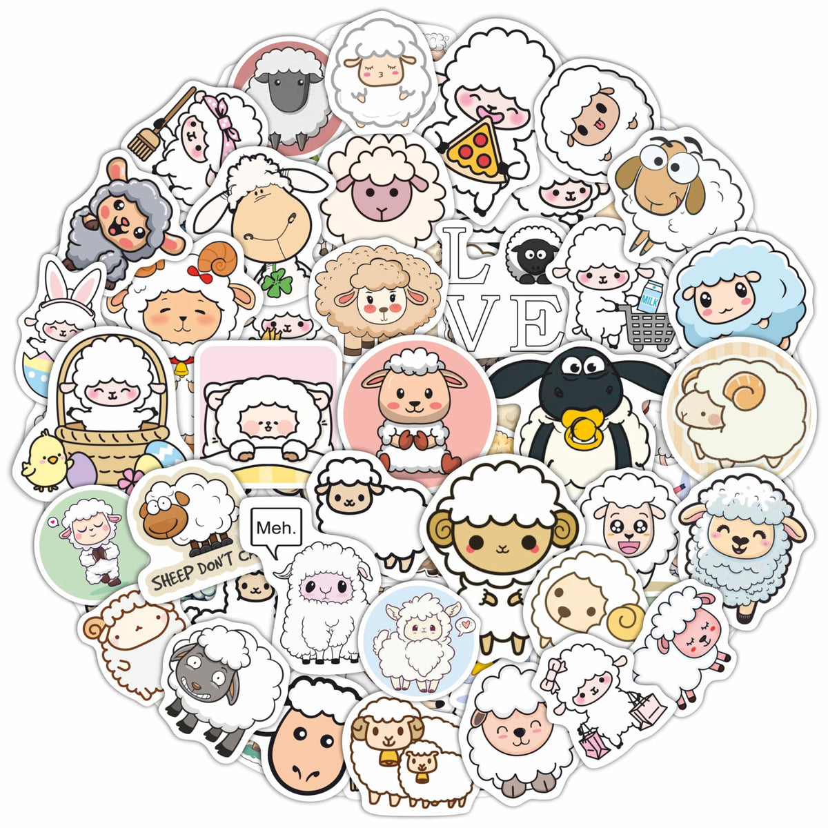 Nature Stickers - Flowers, Mushrooms, Leaves, Plants, Insects & Bugs Stickers, Nature Party Decoration & Favors, Gifts for Women & Men