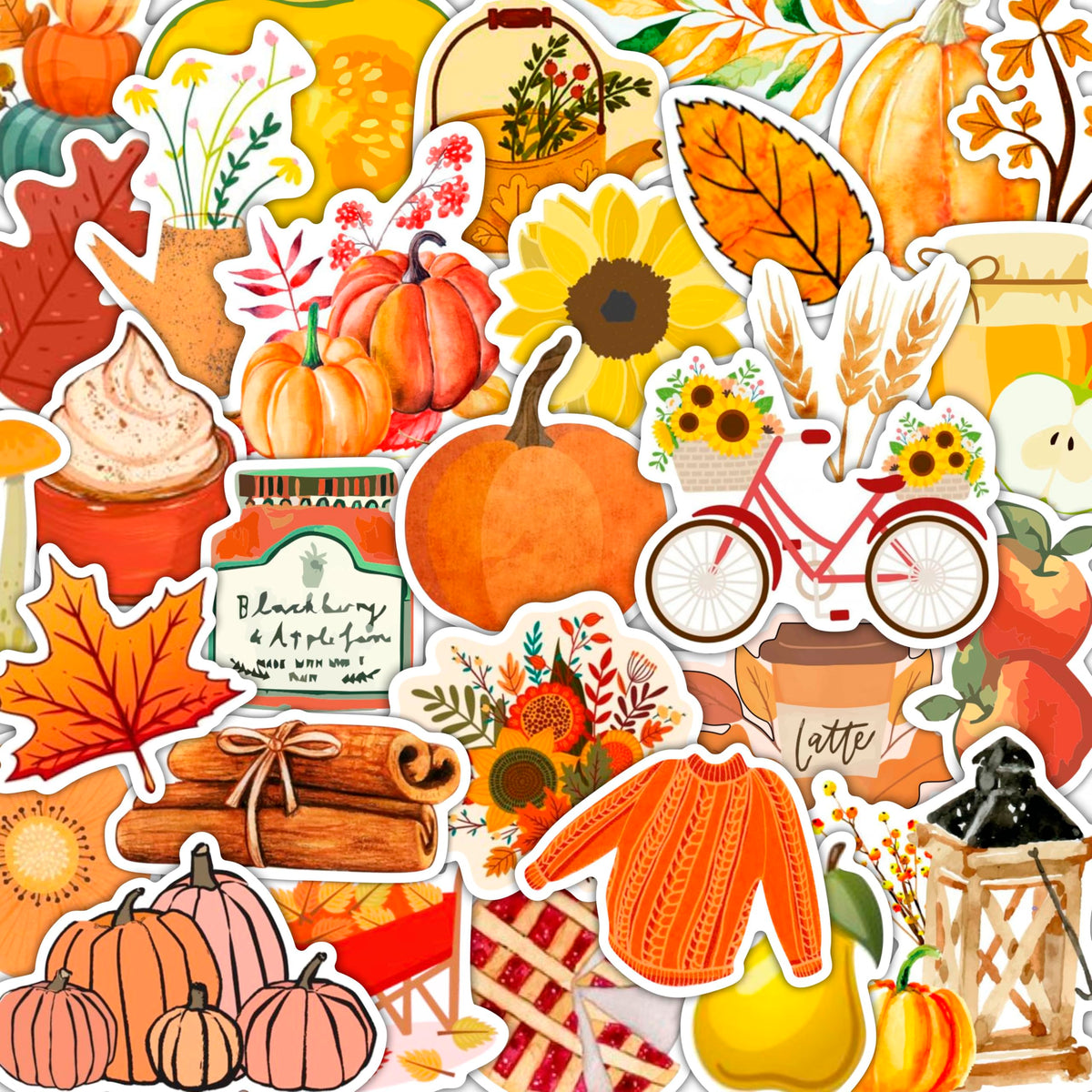 Nature Stickers - Flowers, Mushrooms, Leaves, Plants, Insects & Bugs Stickers, Nature Party Decoration & Favors, Gifts for Women & Men