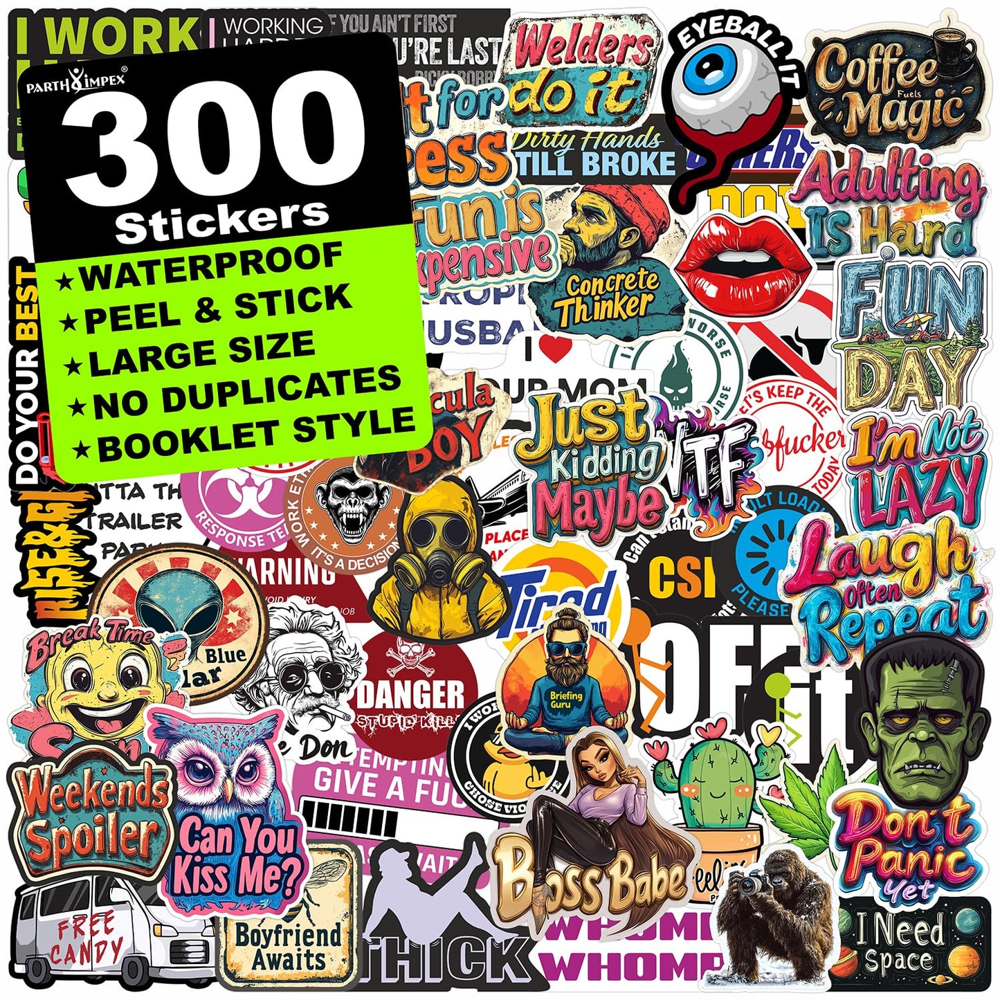 PARTH IMPEX 310 PCS Motivational Quote Stickers, Inspirational Decals