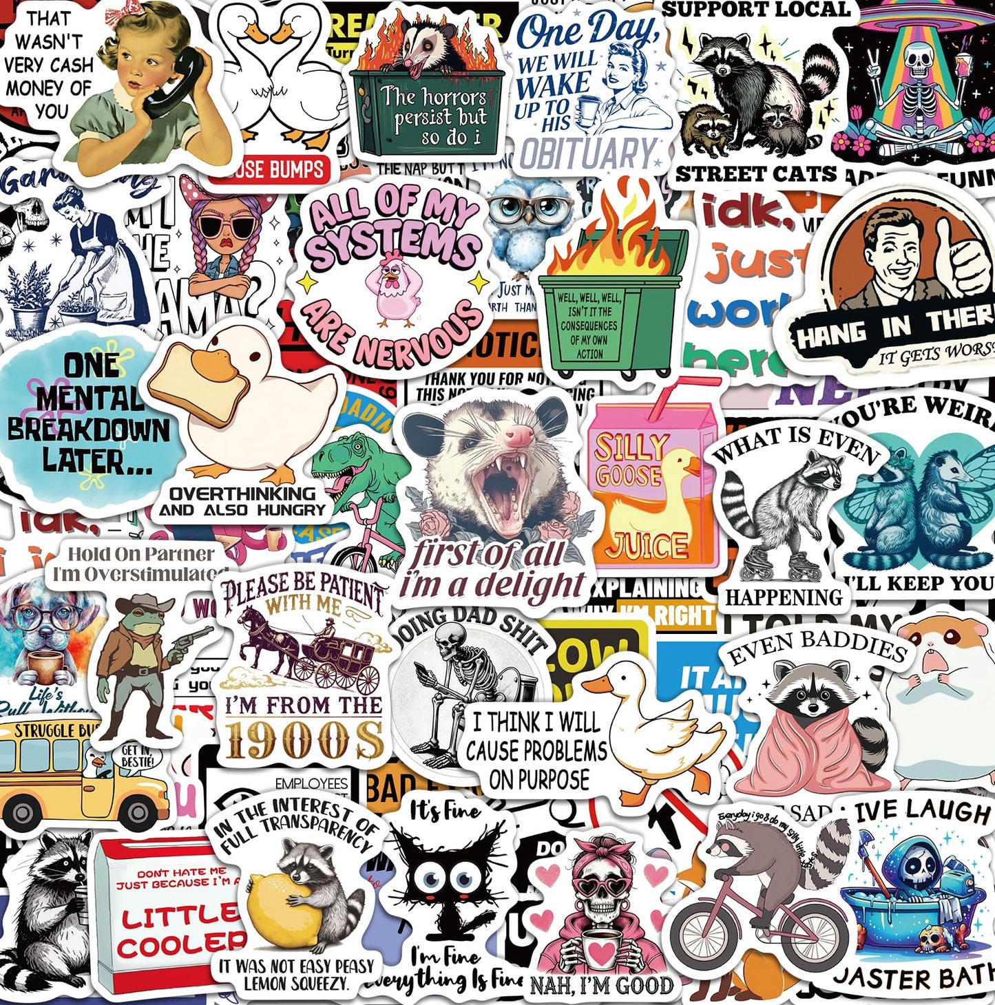 300 PCS Inspirational Stickers for Adults, Scrapbook Vision Board Supplies