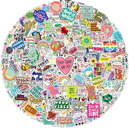 300 PCS Inspirational Stickers for Adults, Motivational Scrapbook Supplies