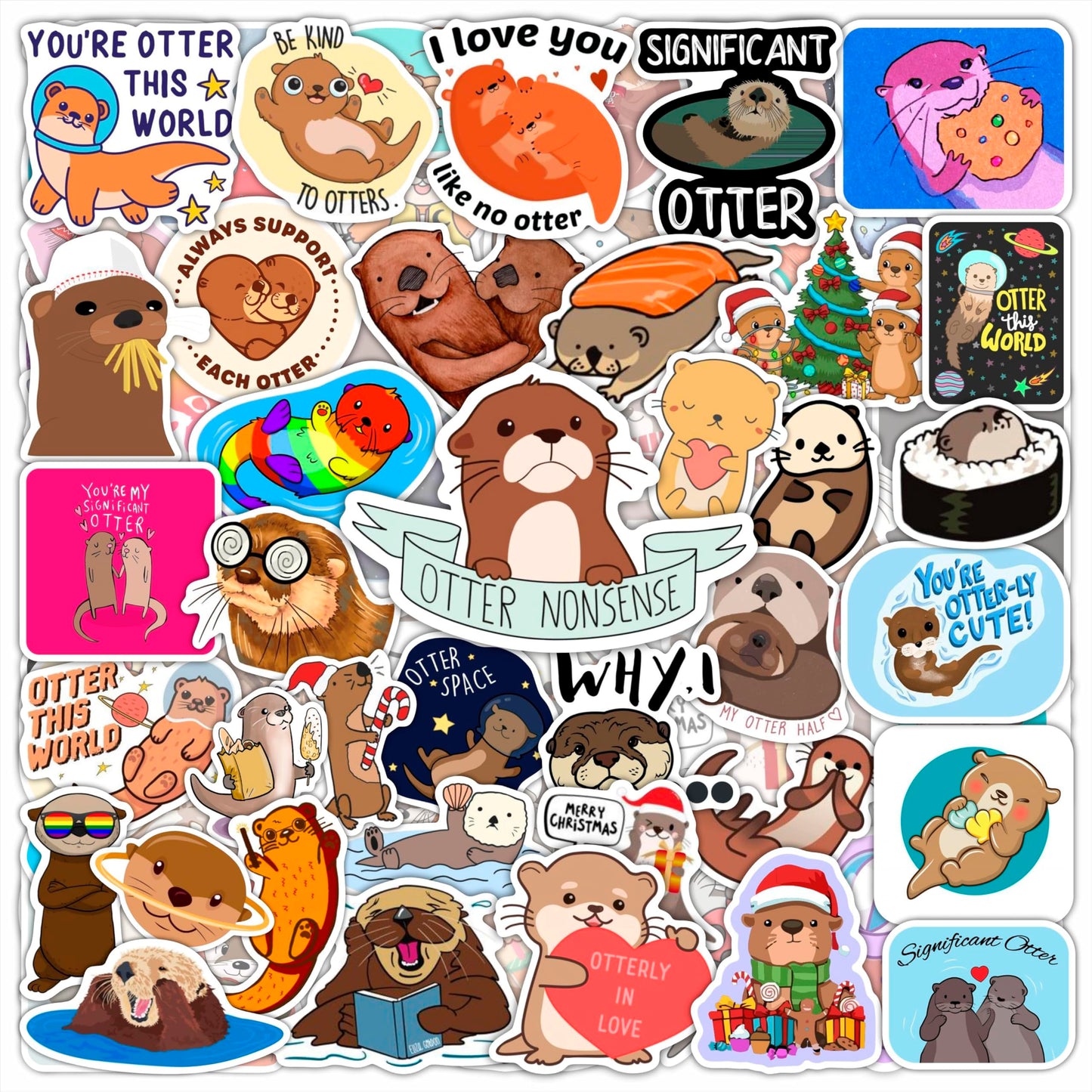 Nature Stickers - Flowers, Mushrooms, Leaves, Plants, Insects & Bugs Stickers, Nature Party Decoration & Favors, Gifts for Women & Men
