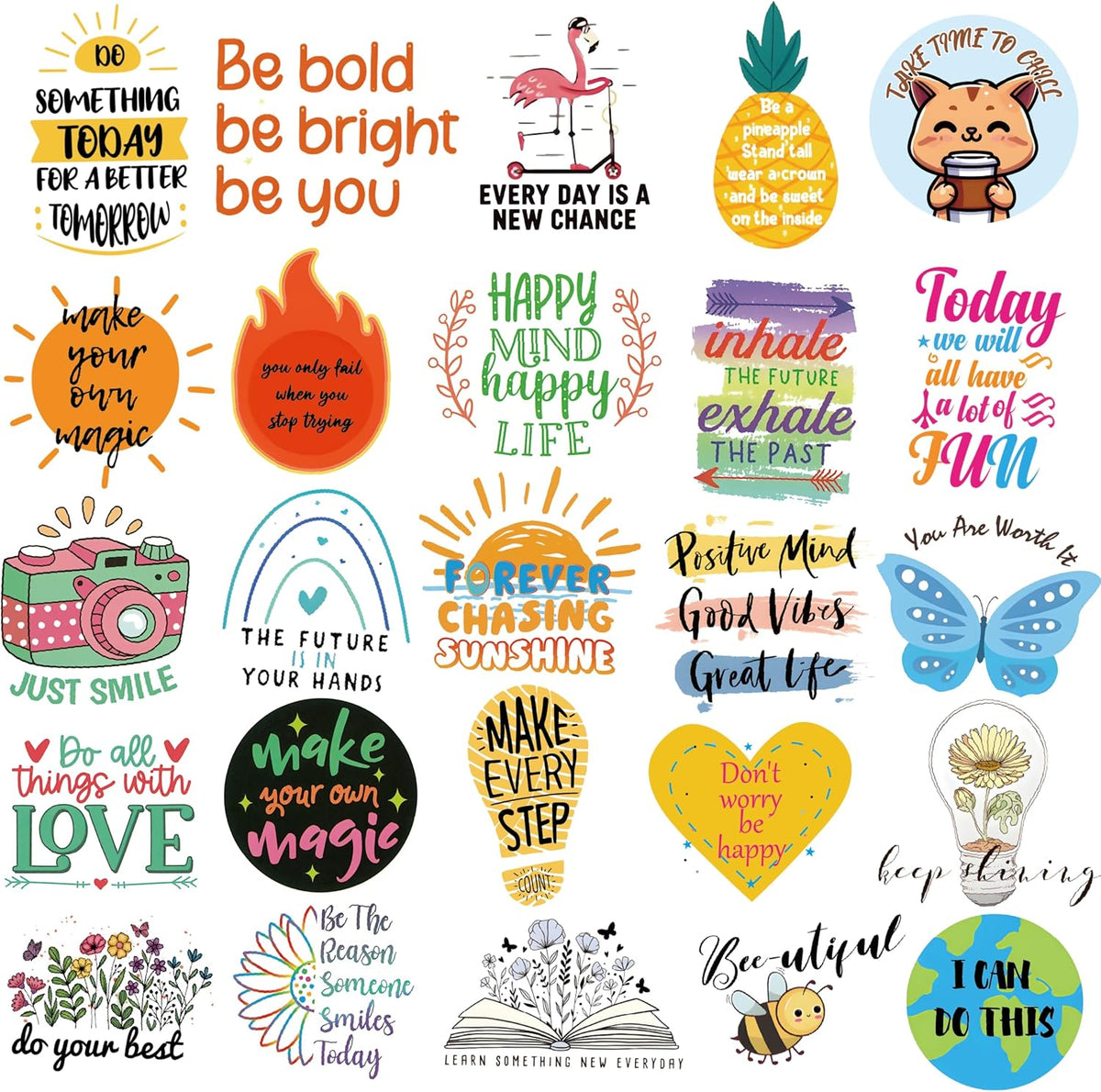 300PCS Motivational Inspirational Quote Stickers for Adults Teens Students