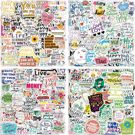 300 PCS Inspirational Stickers for Adults, Scrapbook Vision Board Supplies
