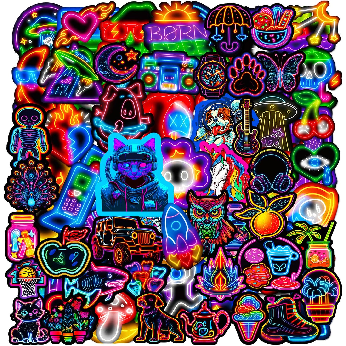 Halloween Stickers, 100Pcs Halloween Pumpkin Theme Stickers Bulk, Vinyl Waterproof Halloween Holiday Party Sticker, Halloween Holiday Gifts for Kids Teens Adults