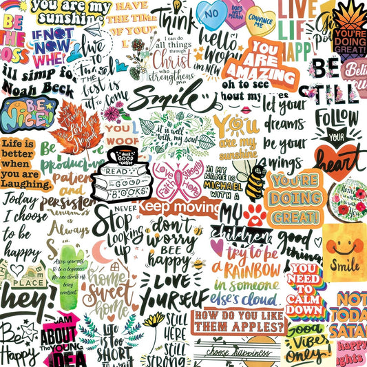 300PCS Inspirational Motivational Stickers for Scrapbook Planner Adults